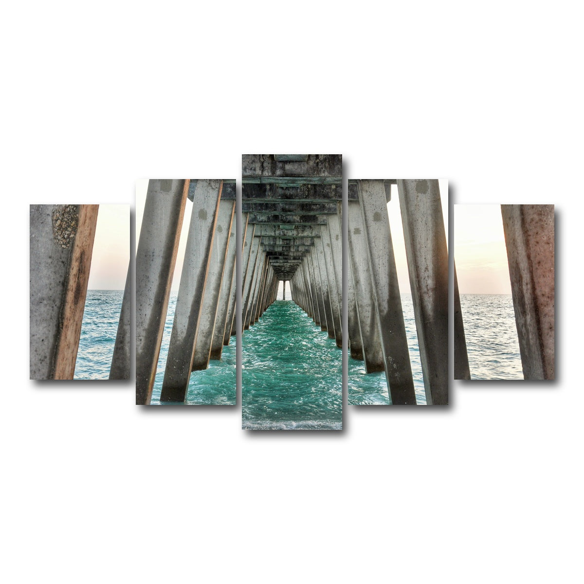 AUTO-MOCKUP WHITE | Venice Beach Pier at Sharkys On The Pier | 5 Piece | Gallery Wrap Canvas | group=5_normal