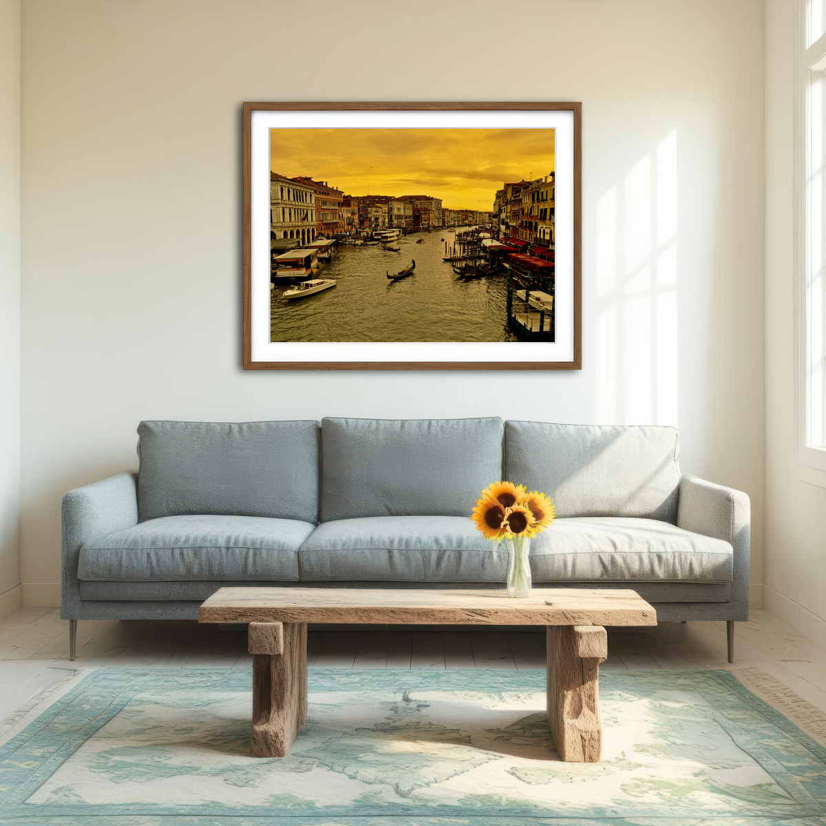 AUTO-MOCKUP ROOM | Venice Gondola Wall Art