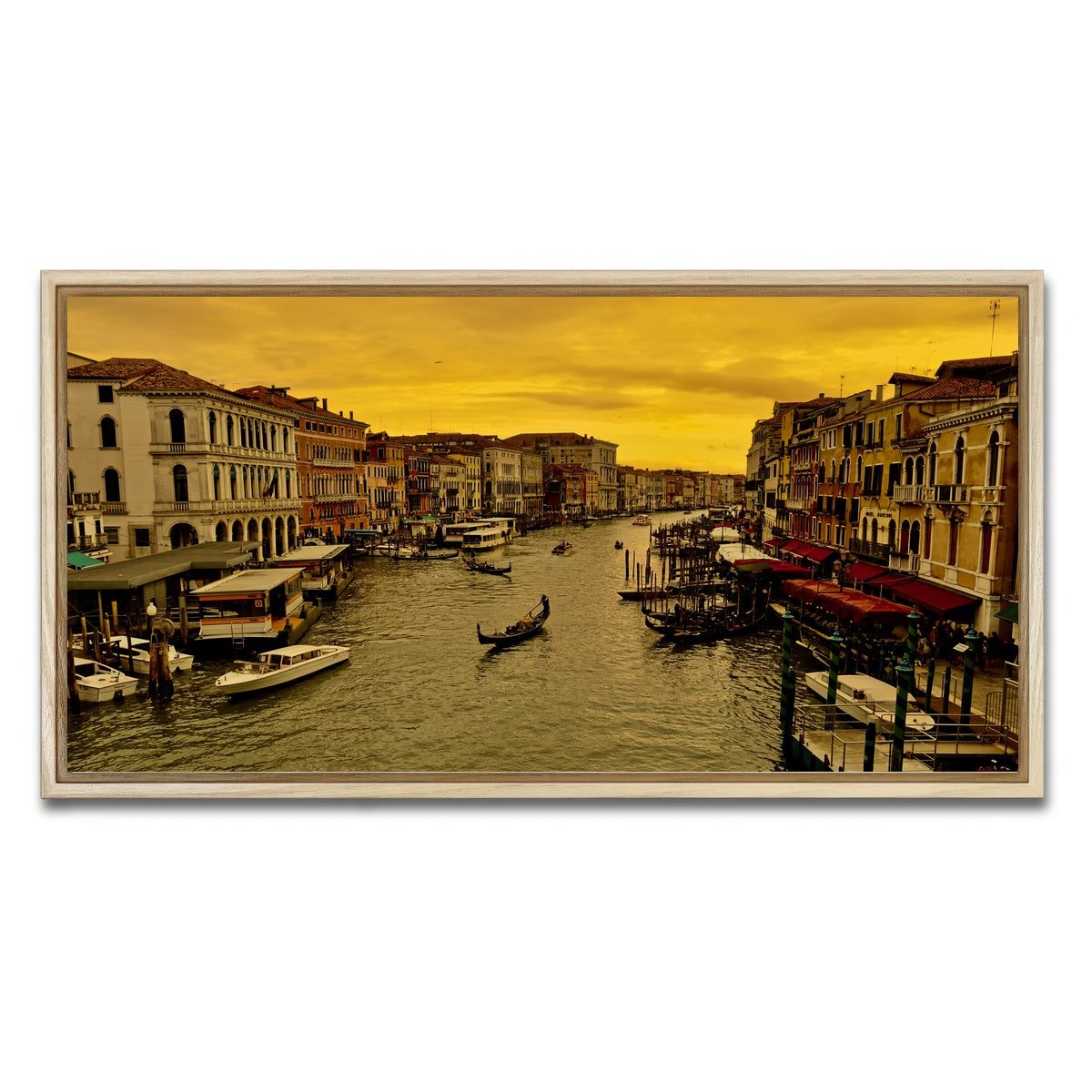AUTO-MOCKUP WHITE | Venice Gondola | 1 Piece | Natural Framed Canvas | group=2x1