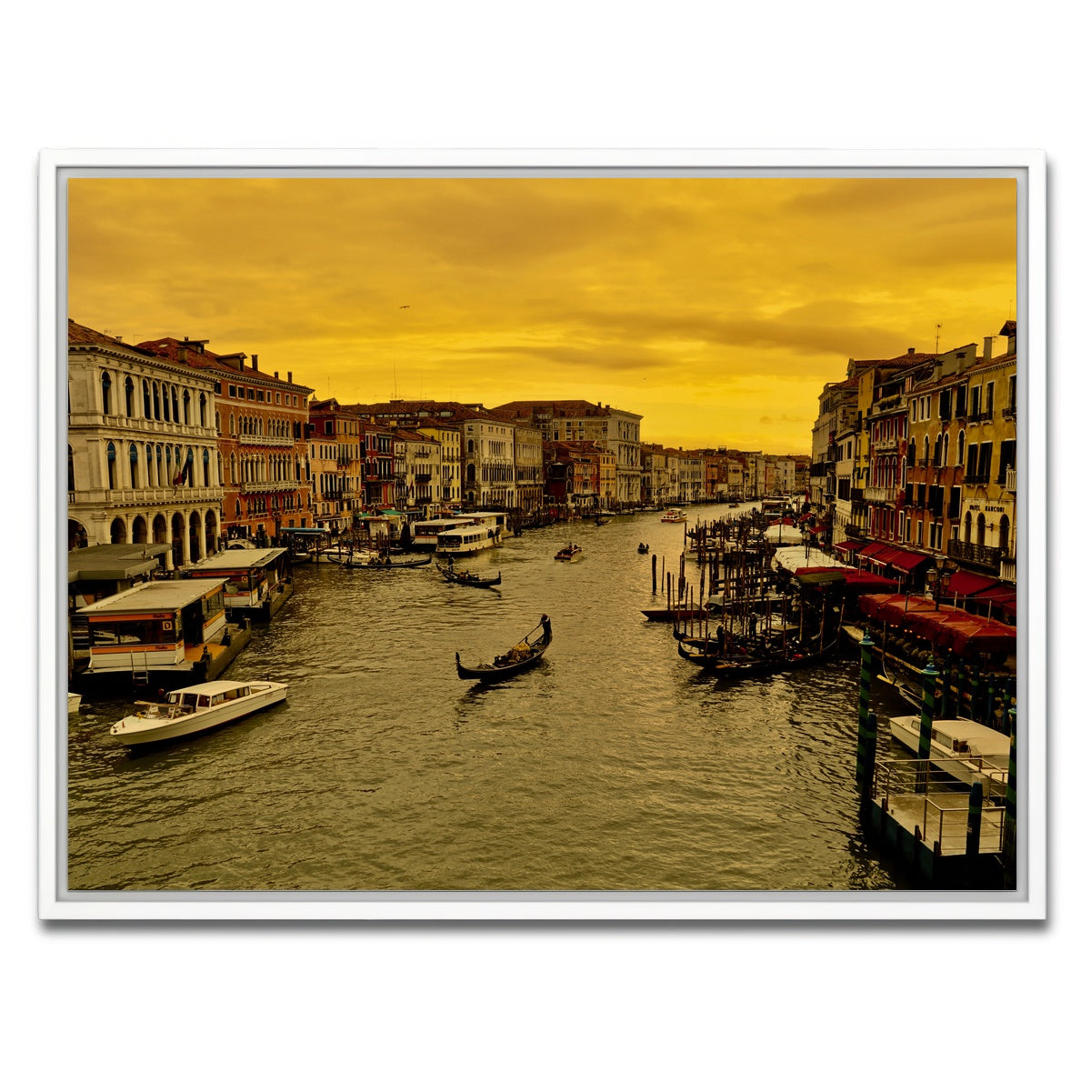 AUTO-MOCKUP WHITE | Venice Gondola | 1 Piece | White Framed Canvas | group=4x3