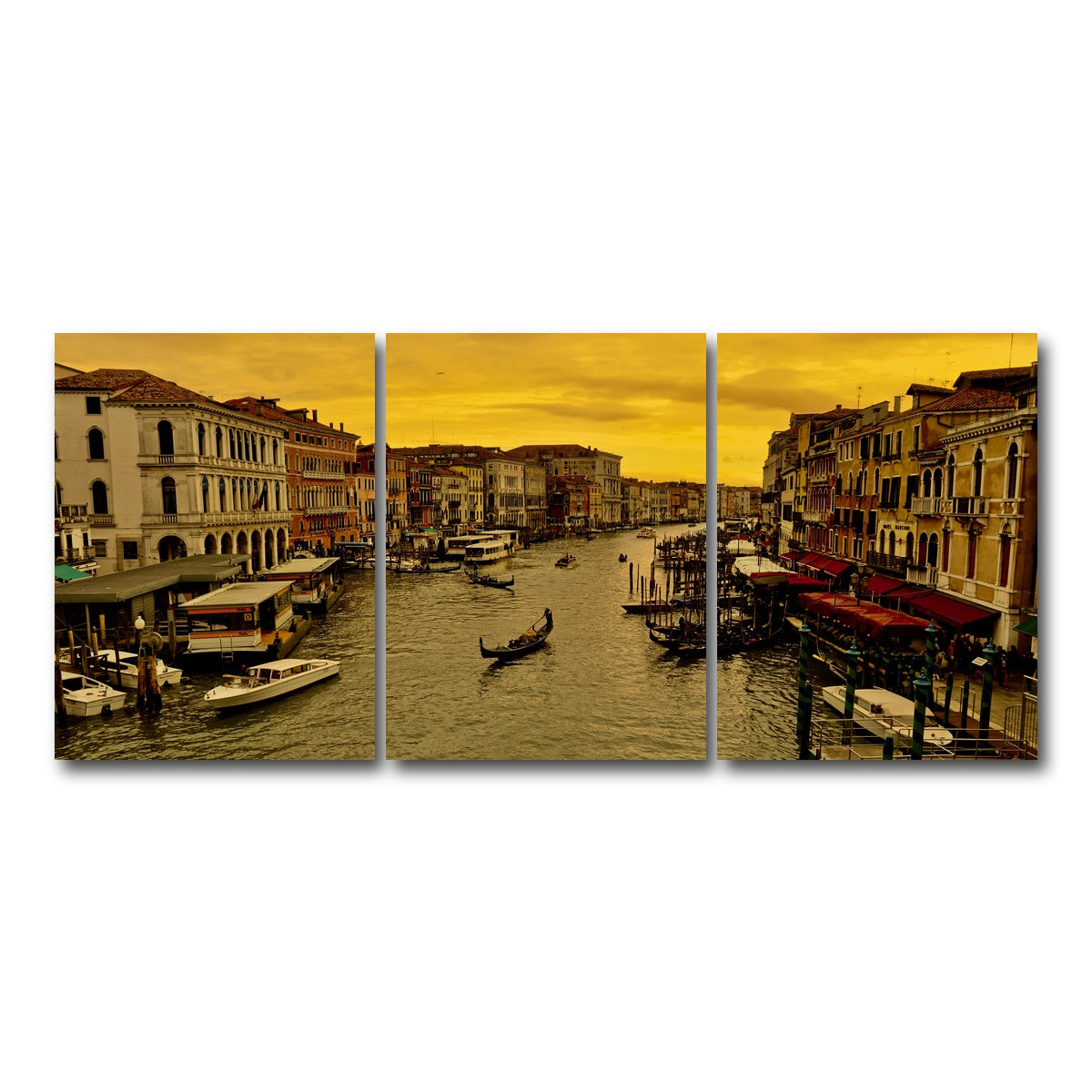 AUTO-MOCKUP WHITE | Venice Gondola | 3 Piece | Gallery Wrap Canvas | group=18x24