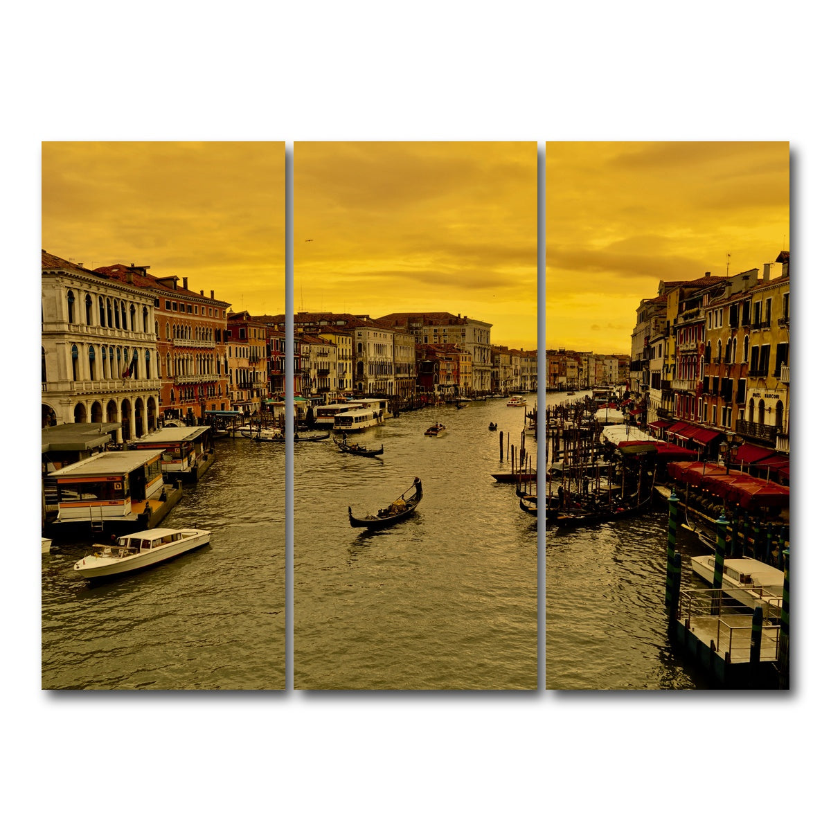 AUTO-MOCKUP WHITE | Venice Gondola | 3 Piece | Gallery Wrap Canvas | group=8x18