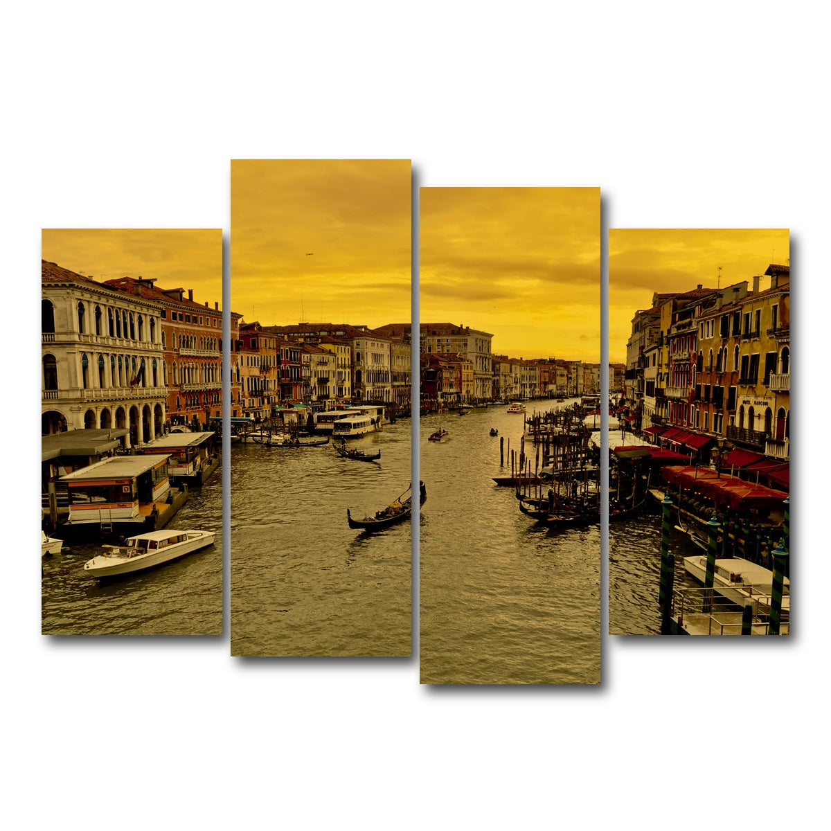 AUTO-MOCKUP WHITE | Venice Gondola | 4 Piece | Gallery Wrap Canvas | group=4_normal