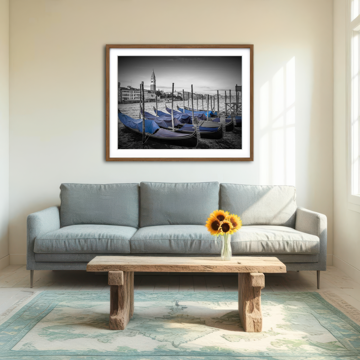 AUTO-MOCKUP ROOM | Venice Grand Canal and St Mark's Campanile Wall Art