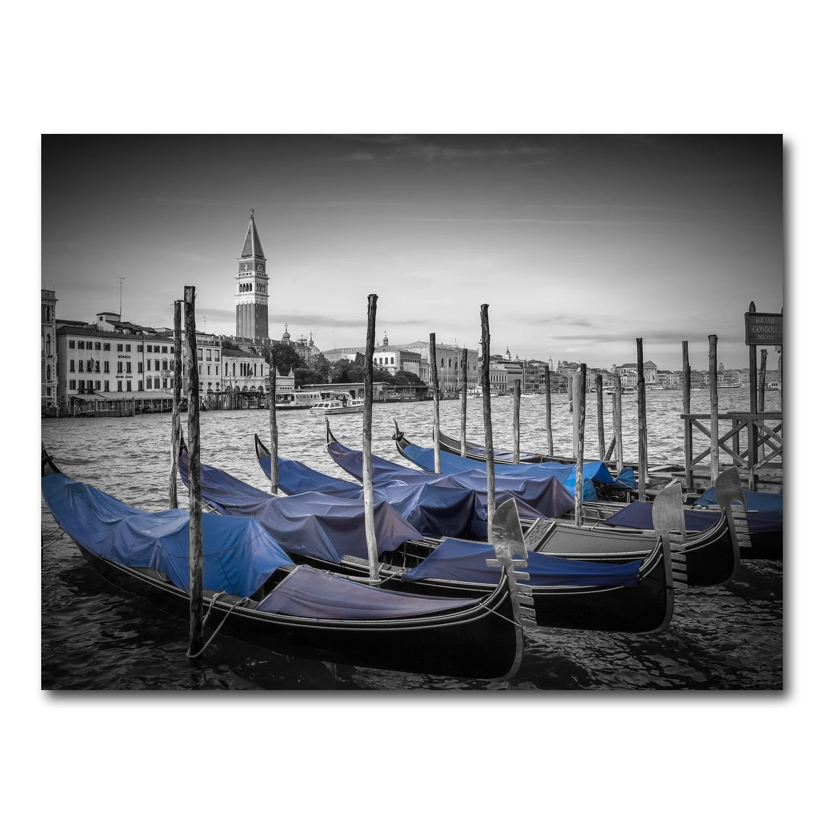 AUTO-MOCKUP WHITE | Venice Grand Canal and St Mark's Campanile | 1 Piece | Gallery Wrap Canvas | group=4x3