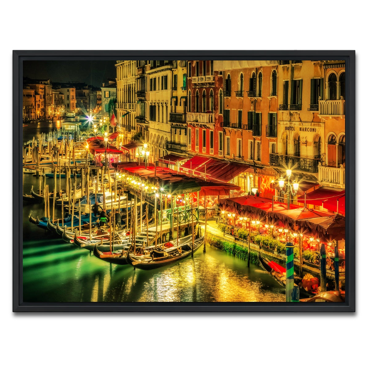 AUTO-MOCKUP WHITE | Venice Italy | 1 Piece | Black Framed Canvas | group=4x3