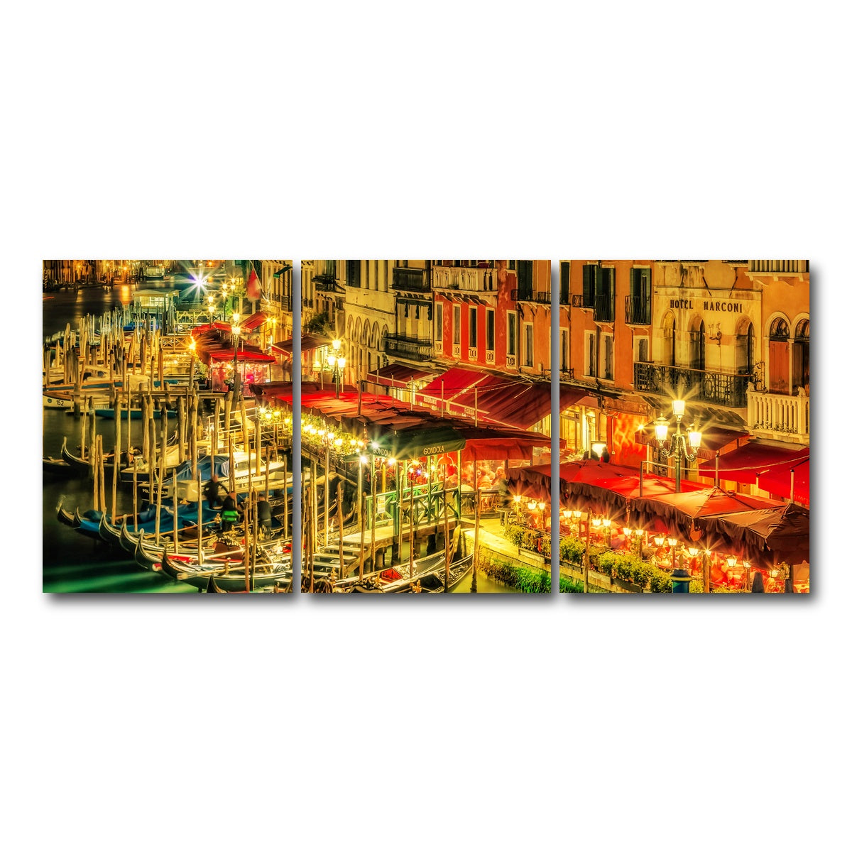 AUTO-MOCKUP WHITE | Venice Italy | 3 Piece | Gallery Wrap Canvas | group=18x24