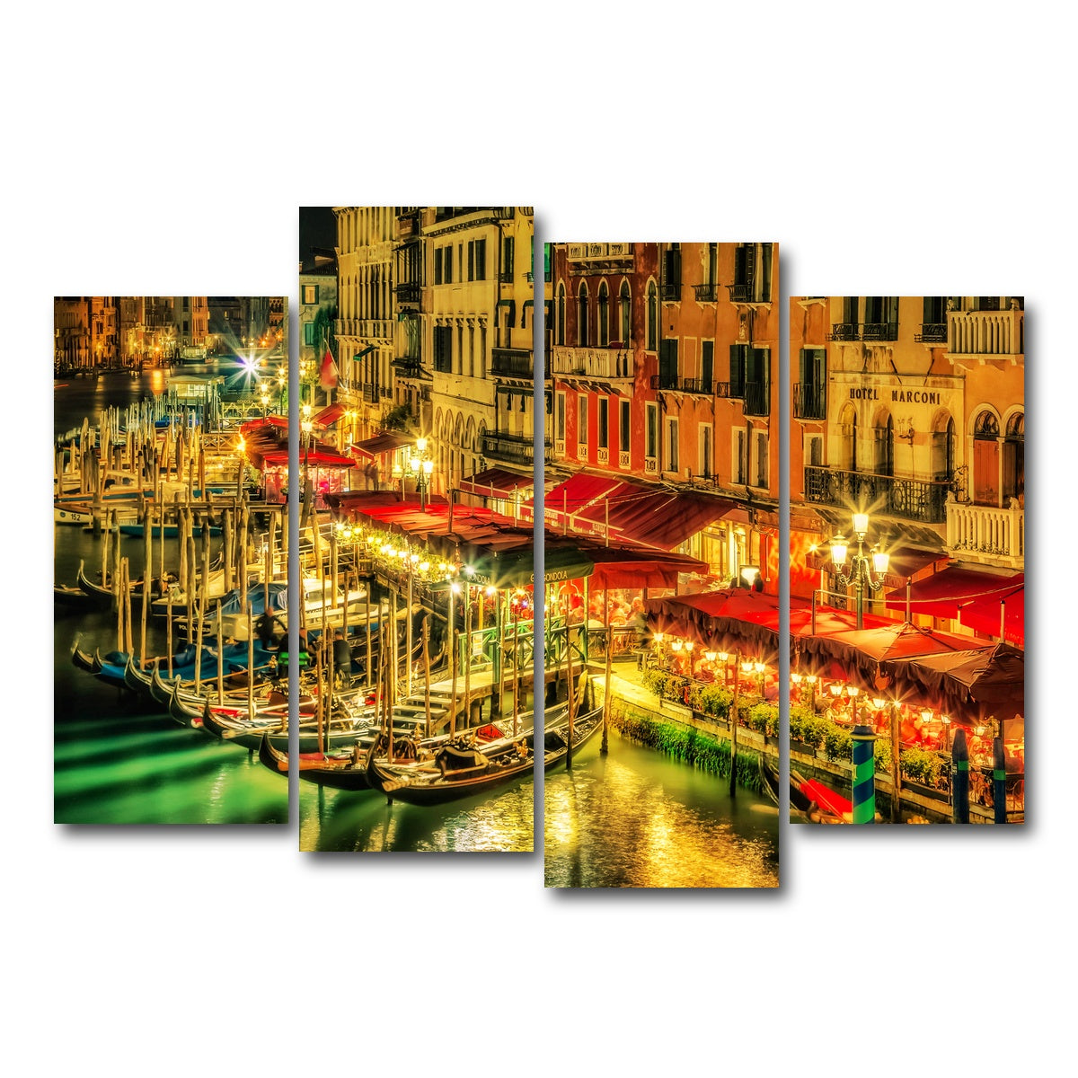 AUTO-MOCKUP WHITE | Venice Italy | 4 Piece | Gallery Wrap Canvas | group=4_normal