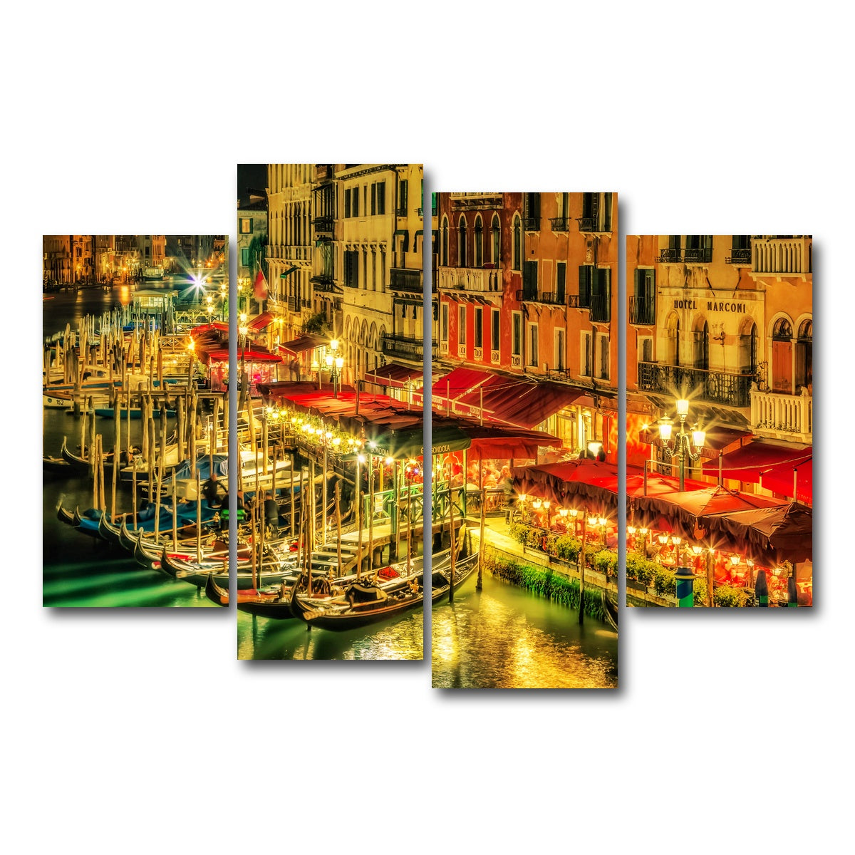 AUTO-MOCKUP WHITE | Venice Italy | 4 Piece | Gallery Wrap Canvas | group=4_short