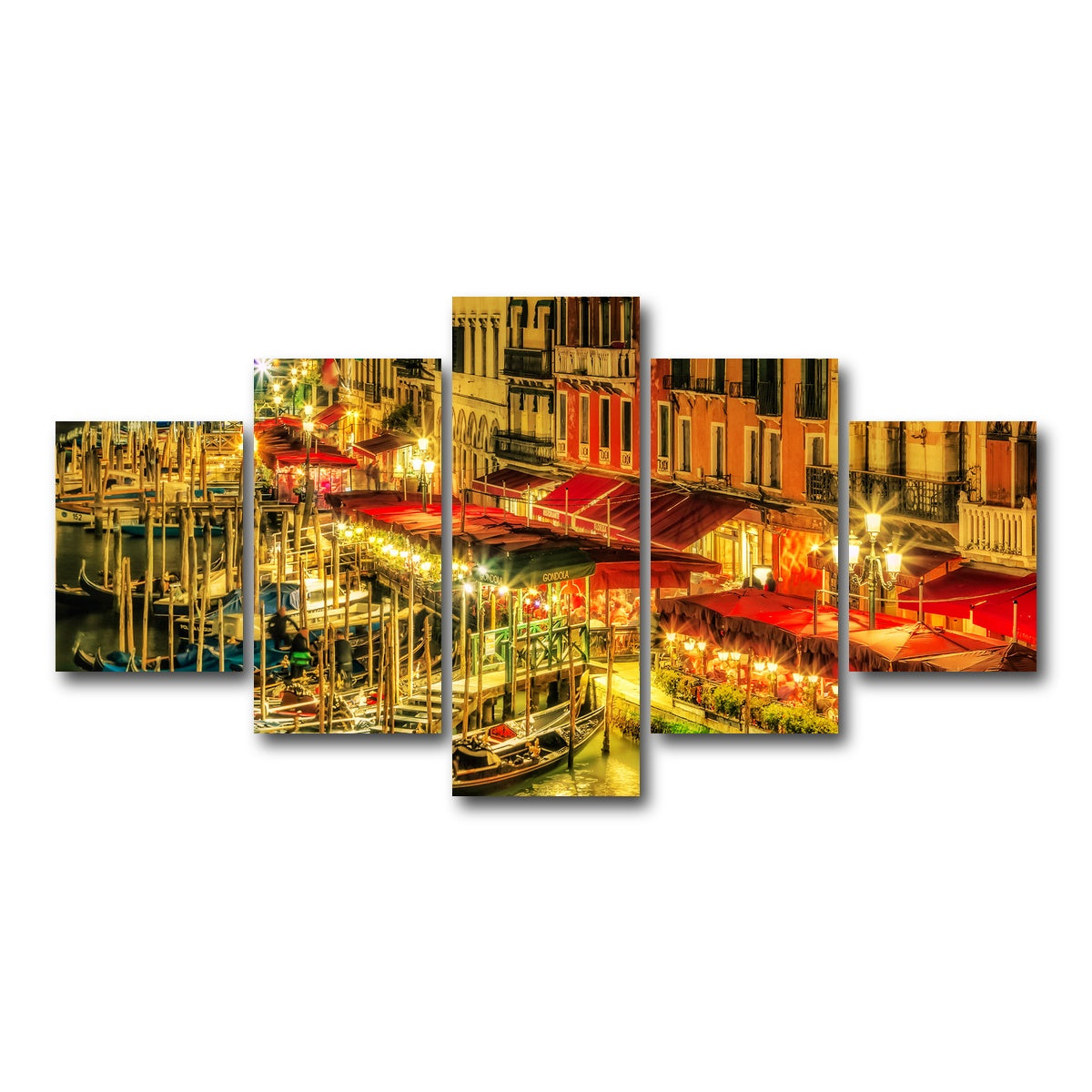 AUTO-MOCKUP WHITE | Venice Italy | 5 Piece | Gallery Wrap Canvas | group=5_short