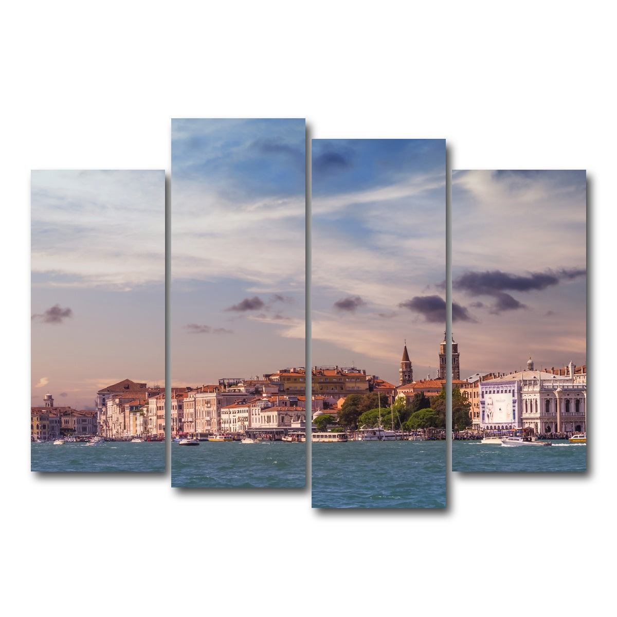 AUTO-MOCKUP WHITE | Venice Panorama | 4 Piece | Gallery Wrap Canvas | group=4_normal