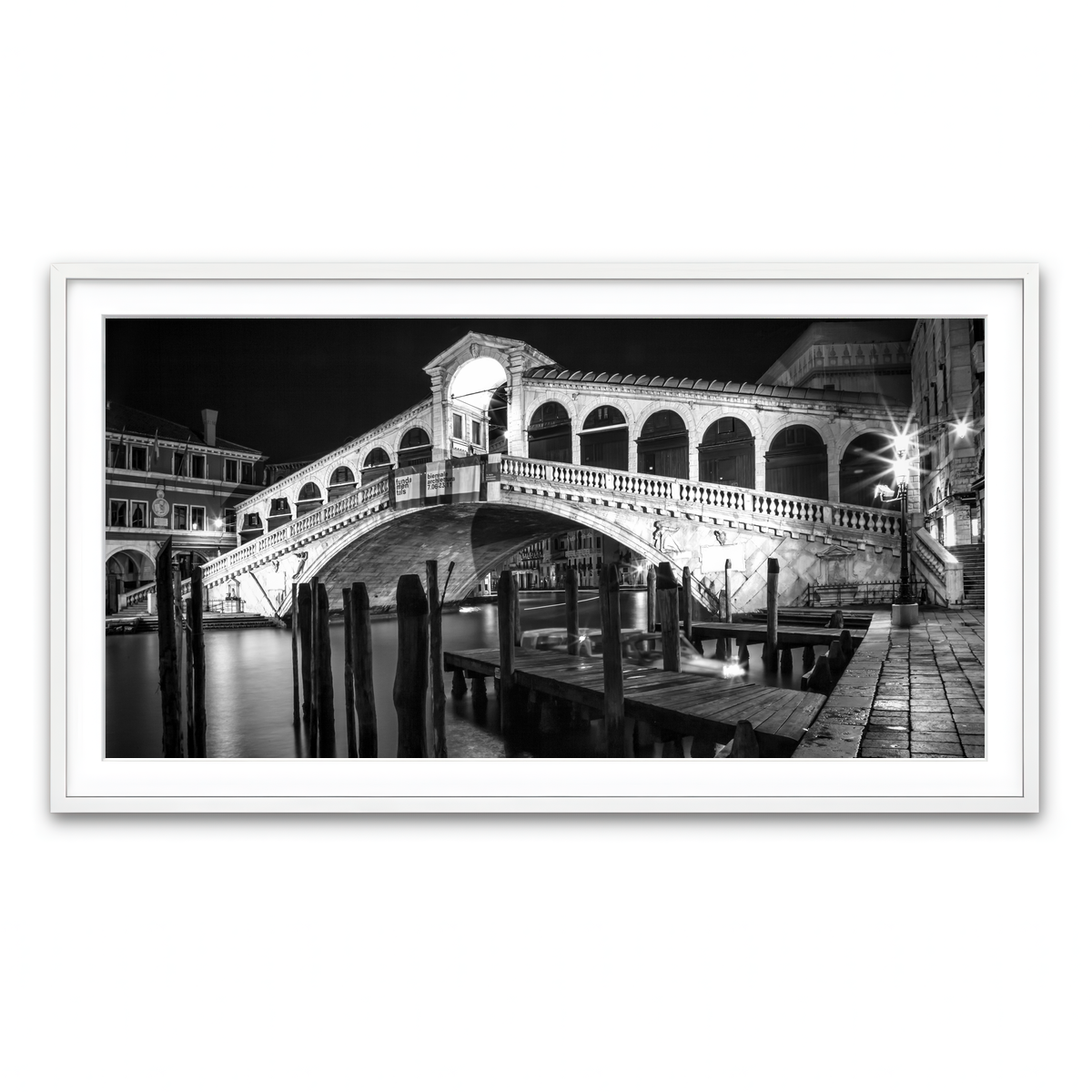 Framed Print 2x1 White
