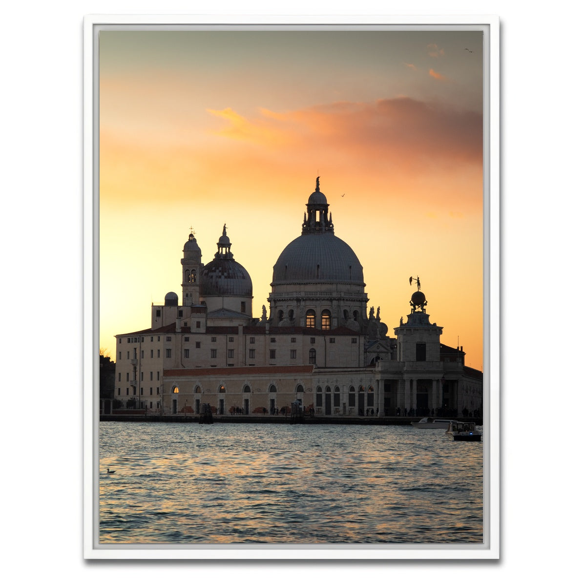 AUTO-MOCKUP WHITE | Venice Sunset | 1 Piece | White Framed Canvas | group=3x4