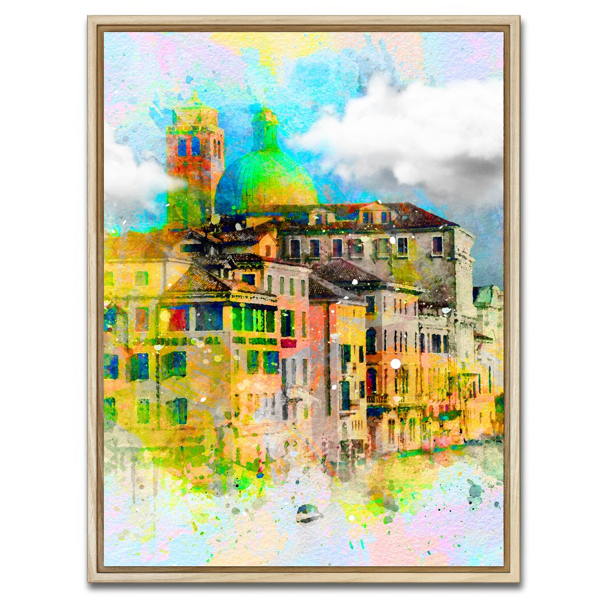 AUTO-MOCKUP WHITE | Venice | 1 Piece | Natural Framed Canvas | group=3x4