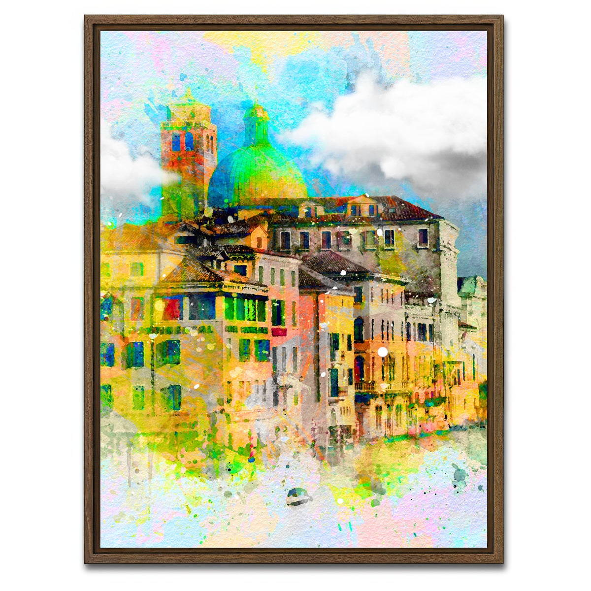 AUTO-MOCKUP WHITE | Venice | 1 Piece | Walnut Framed Canvas | group=3x4