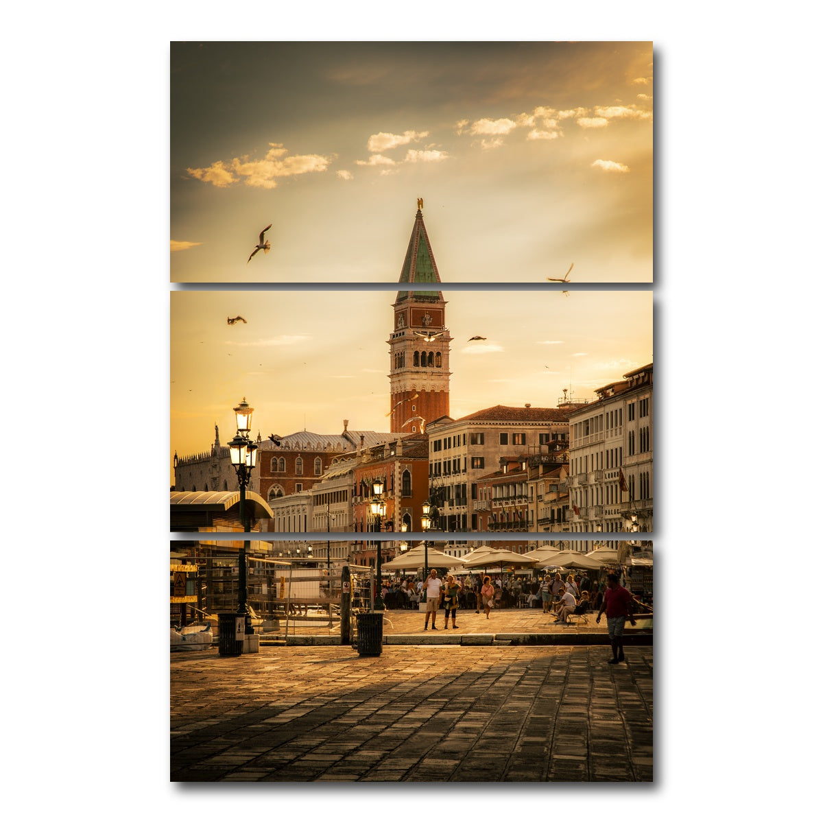 AUTO-MOCKUP WHITE | Venice | 3 Piece | Gallery Wrap Canvas | group=12x24_stacked