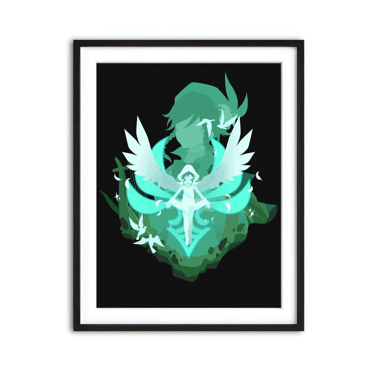 Framed Print 3x4 Black