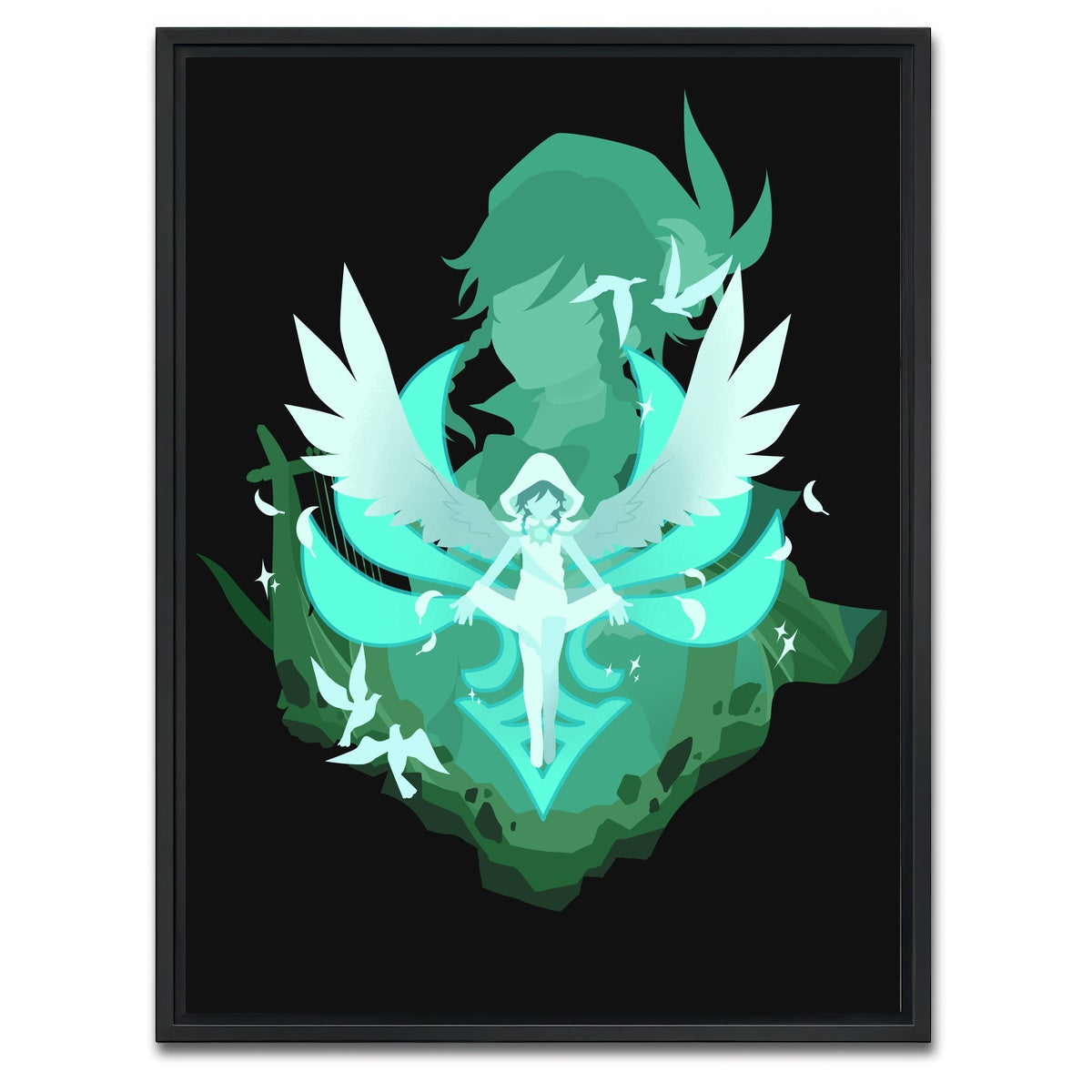 AUTO-MOCKUP WHITE | Venti2 | 1 Piece | Black Framed Canvas | group=3x4