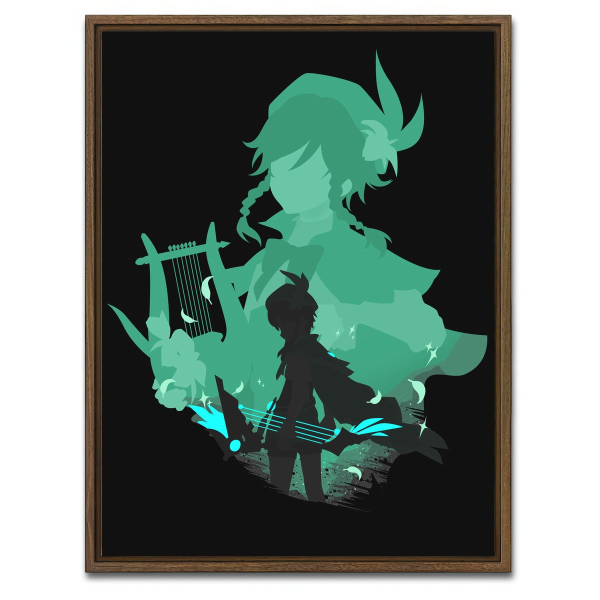 AUTO-MOCKUP WHITE | Venti | 1 Piece | Walnut Framed Canvas | group=3x4