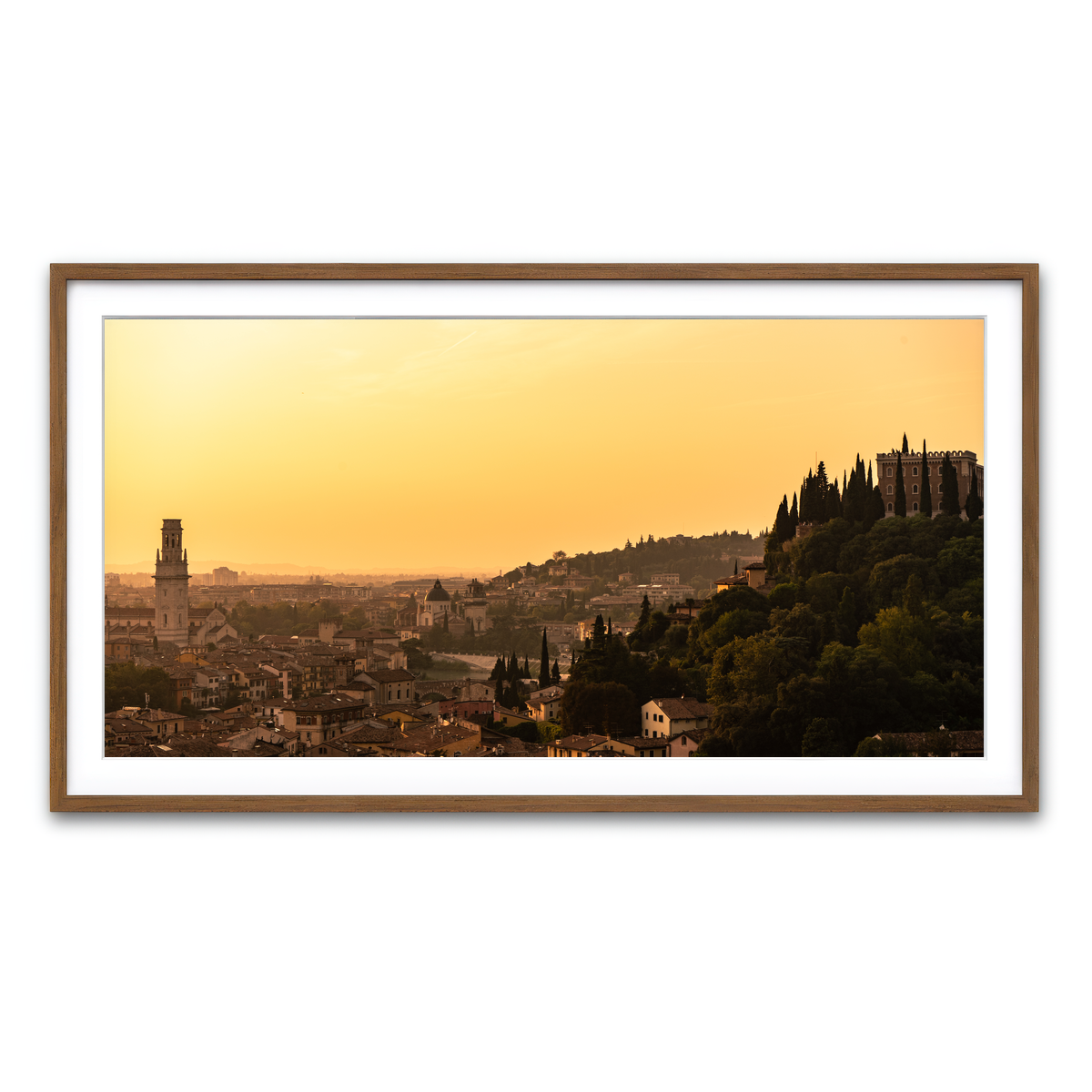 Framed Print 2x1 Walnut