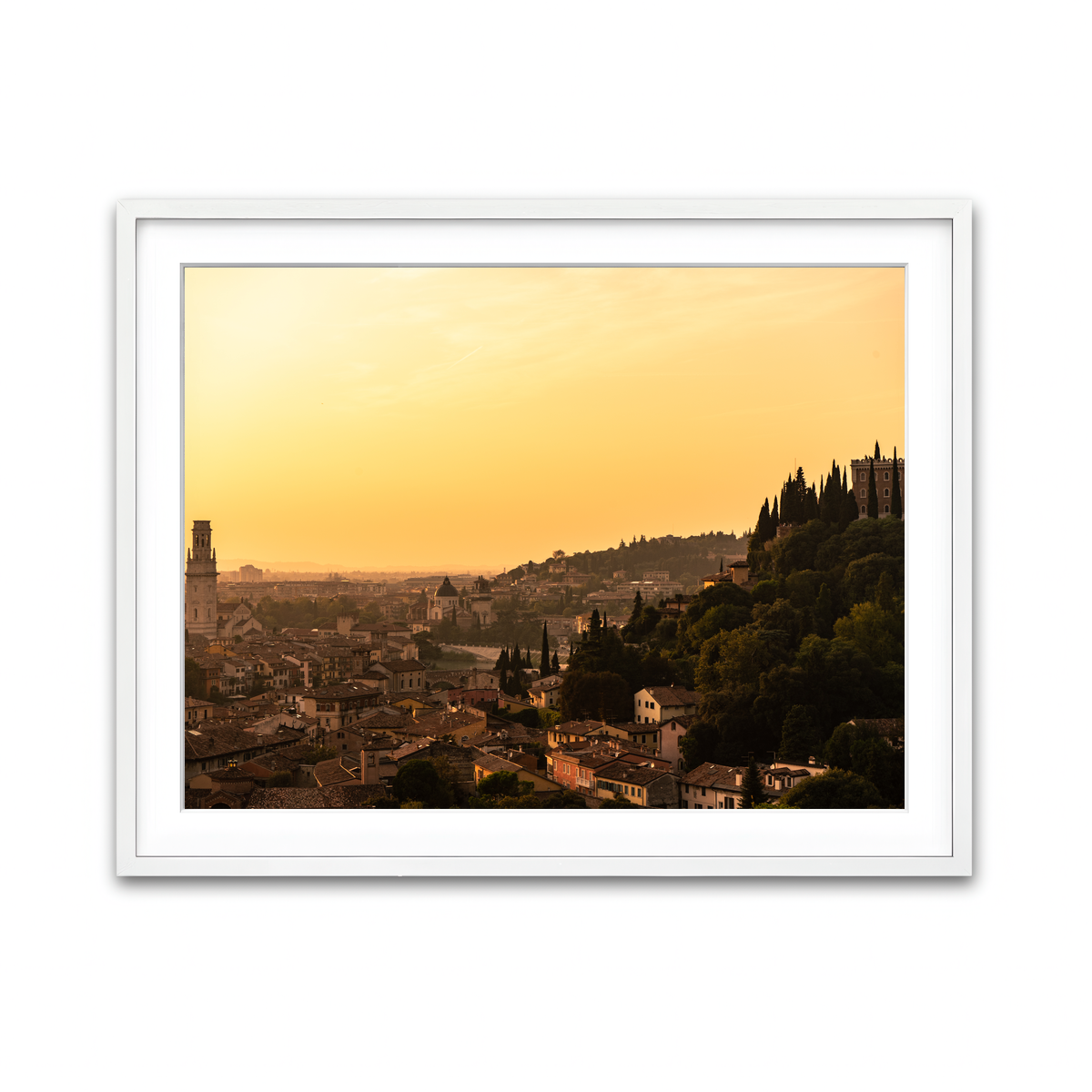 Framed Print 4x3 White