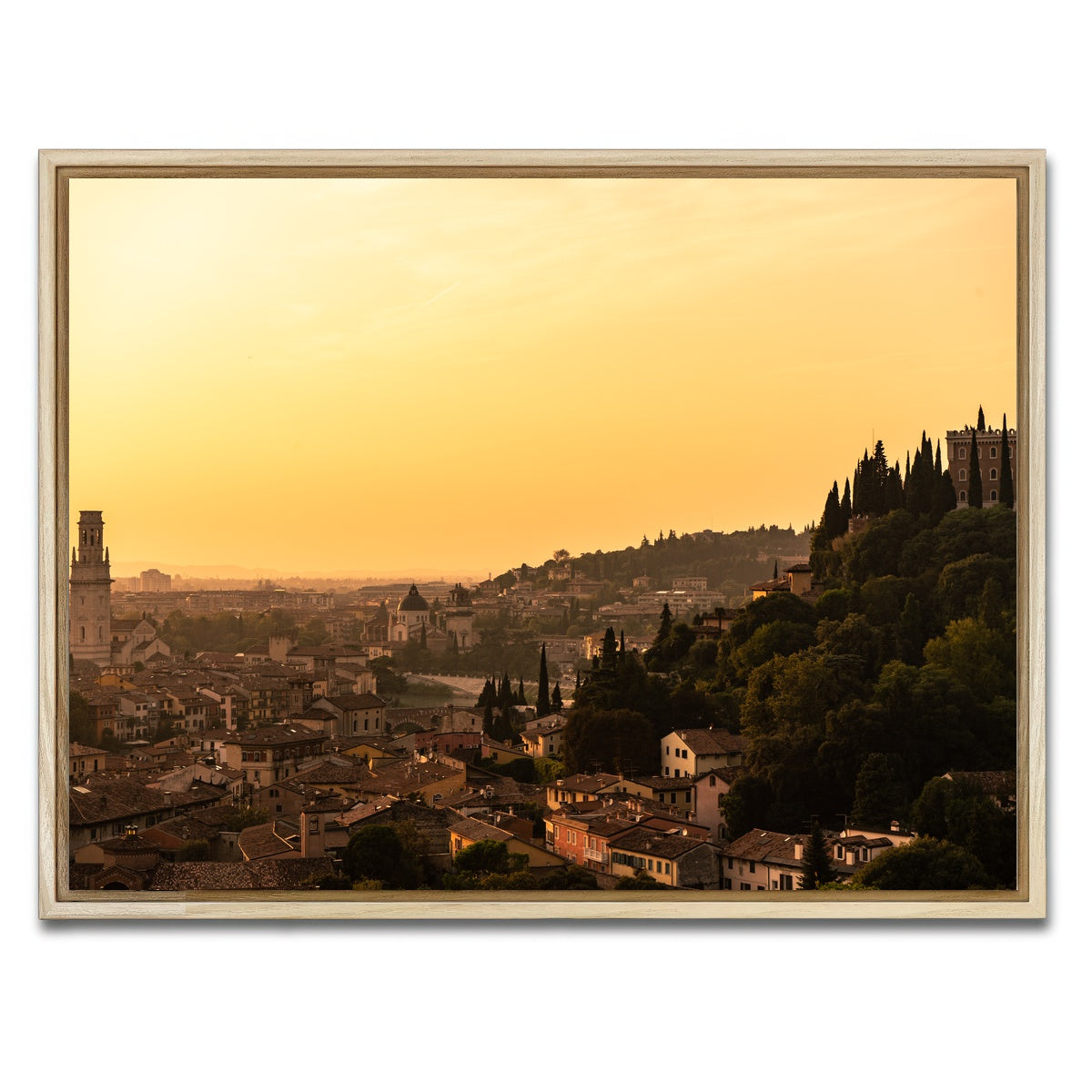 AUTO-MOCKUP WHITE | Verona panorama | 1 Piece | Natural Framed Canvas | group=4x3
