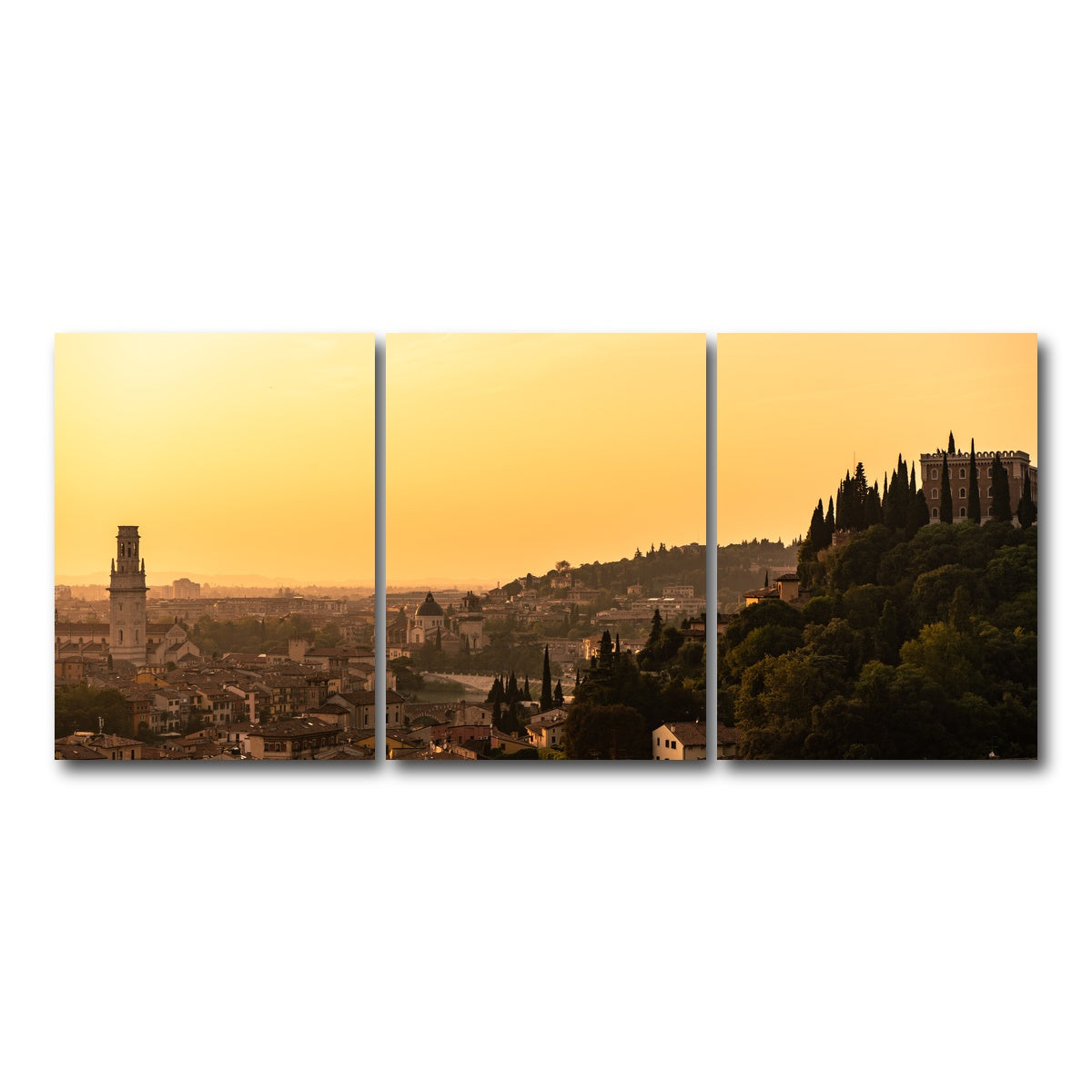 AUTO-MOCKUP WHITE | Verona panorama | 3 Piece | Gallery Wrap Canvas | group=18x24