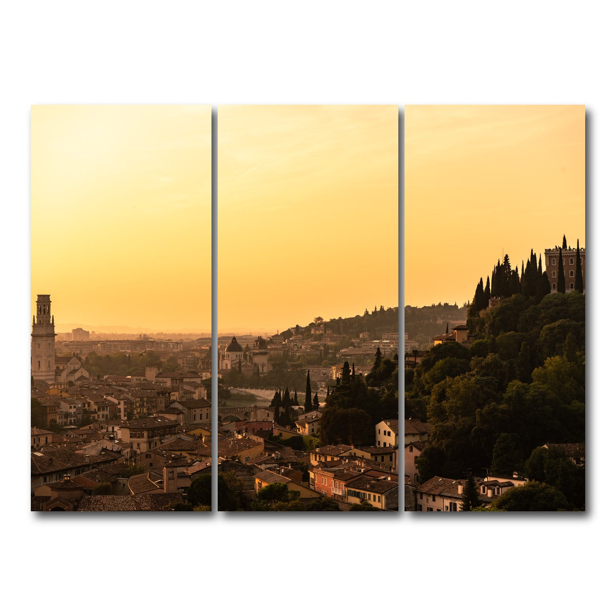 AUTO-MOCKUP WHITE | Verona panorama | 3 Piece | Gallery Wrap Canvas | group=8x18