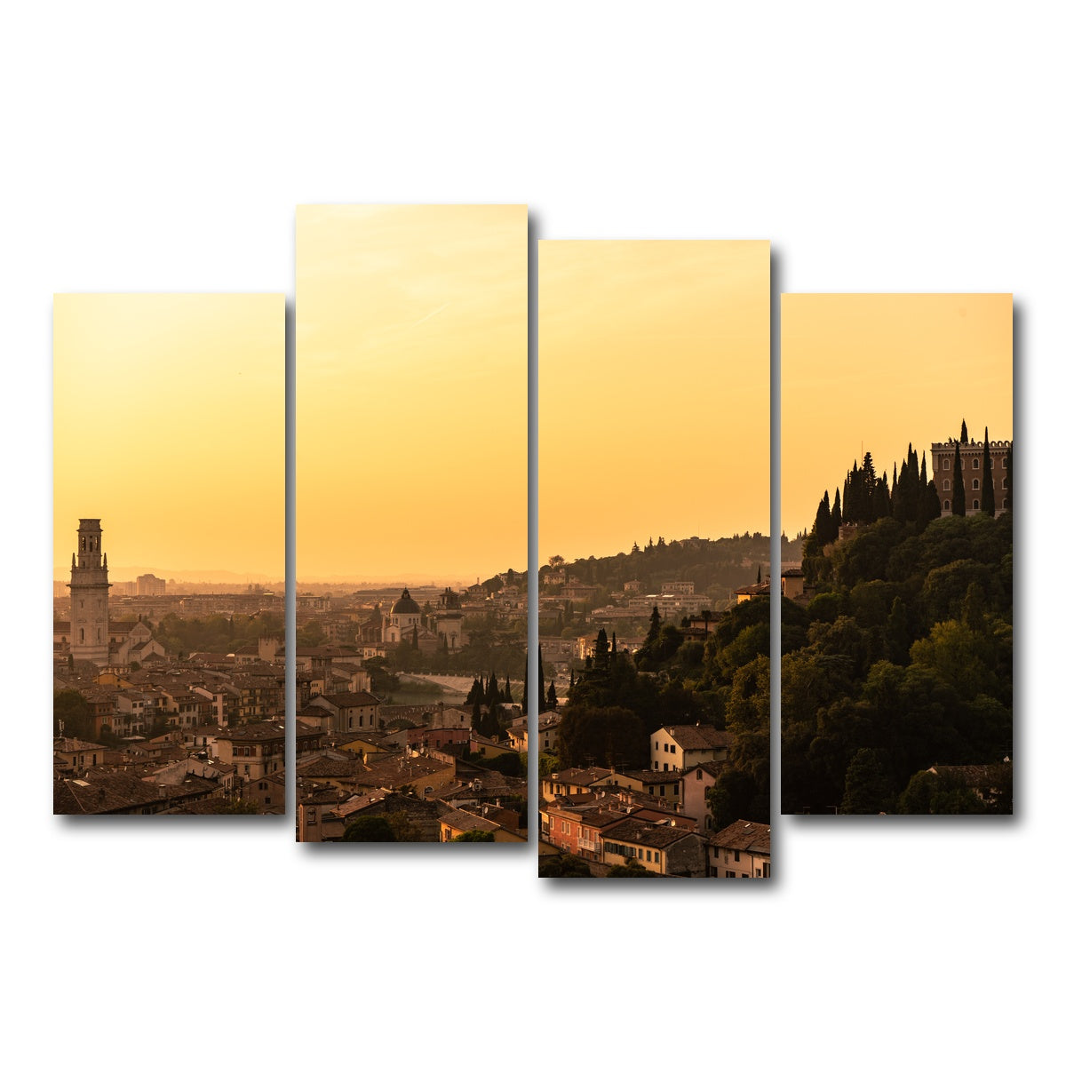 AUTO-MOCKUP WHITE | Verona panorama | 4 Piece | Gallery Wrap Canvas | group=4_normal
