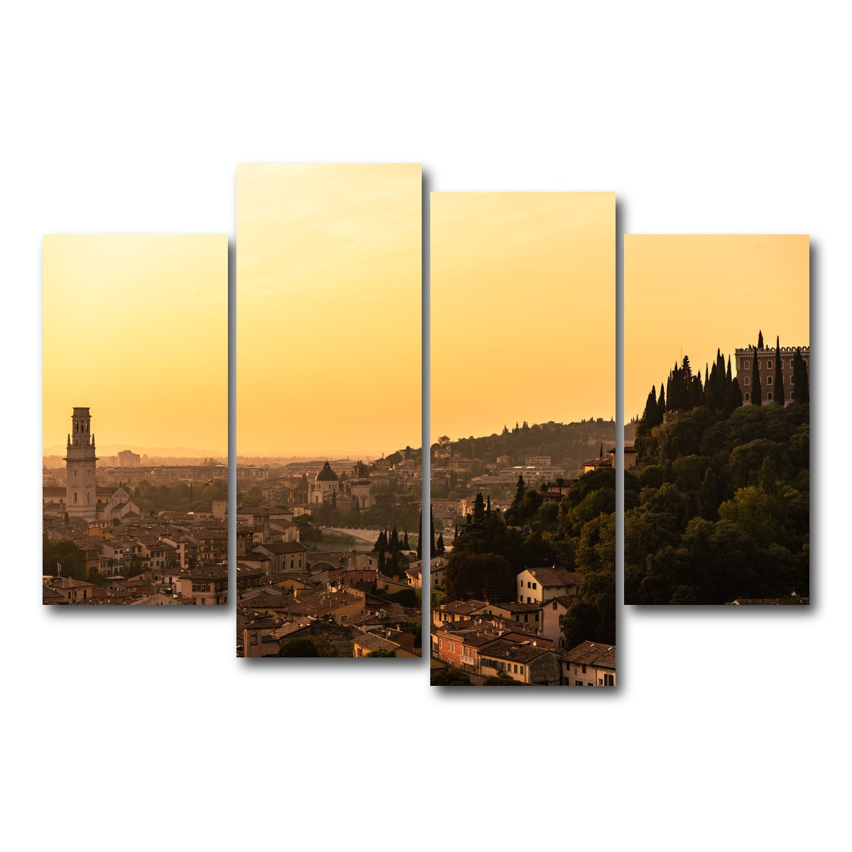 AUTO-MOCKUP WHITE | Verona panorama | 4 Piece | Gallery Wrap Canvas | group=4_short