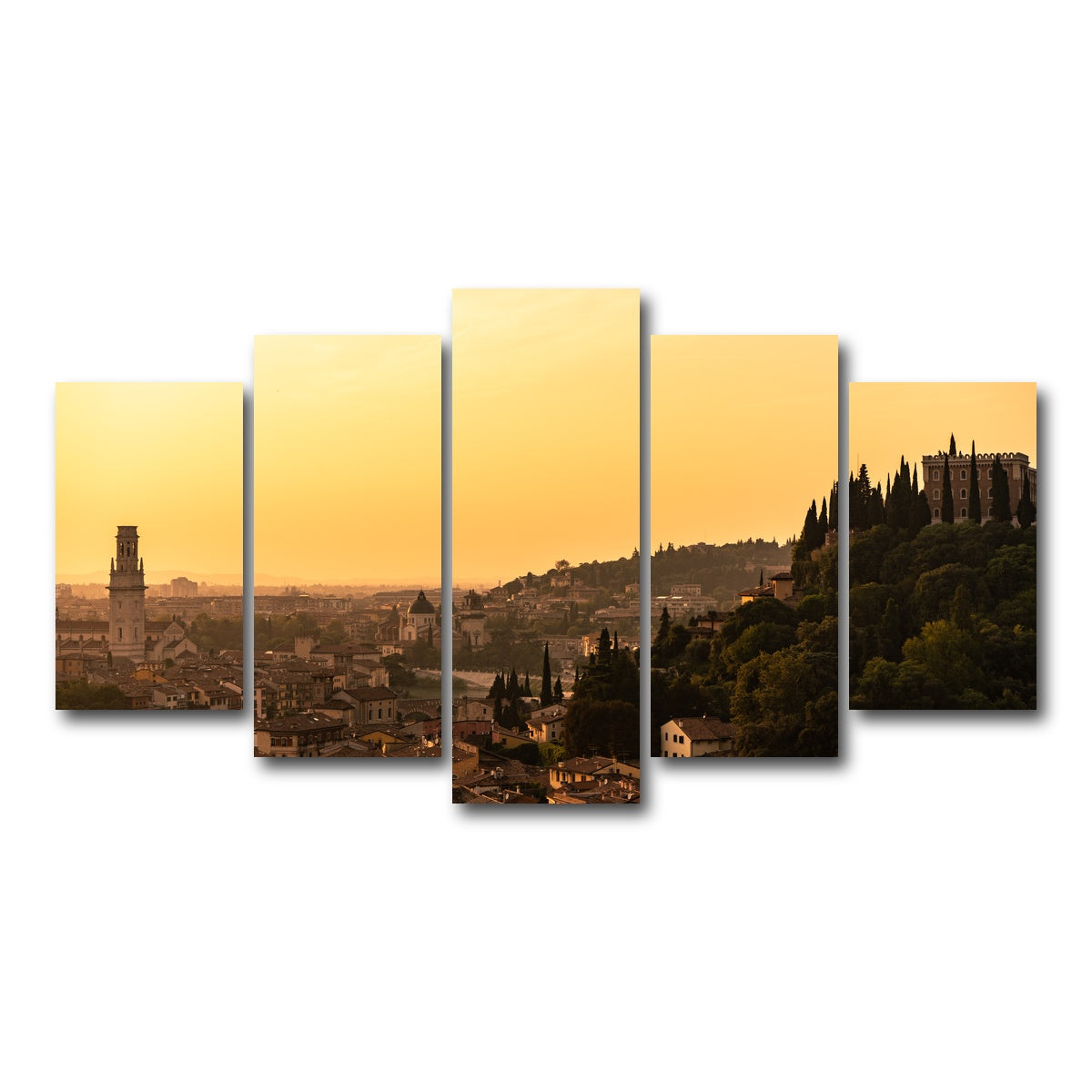 AUTO-MOCKUP WHITE | Verona panorama | 5 Piece | Gallery Wrap Canvas | group=5_normal