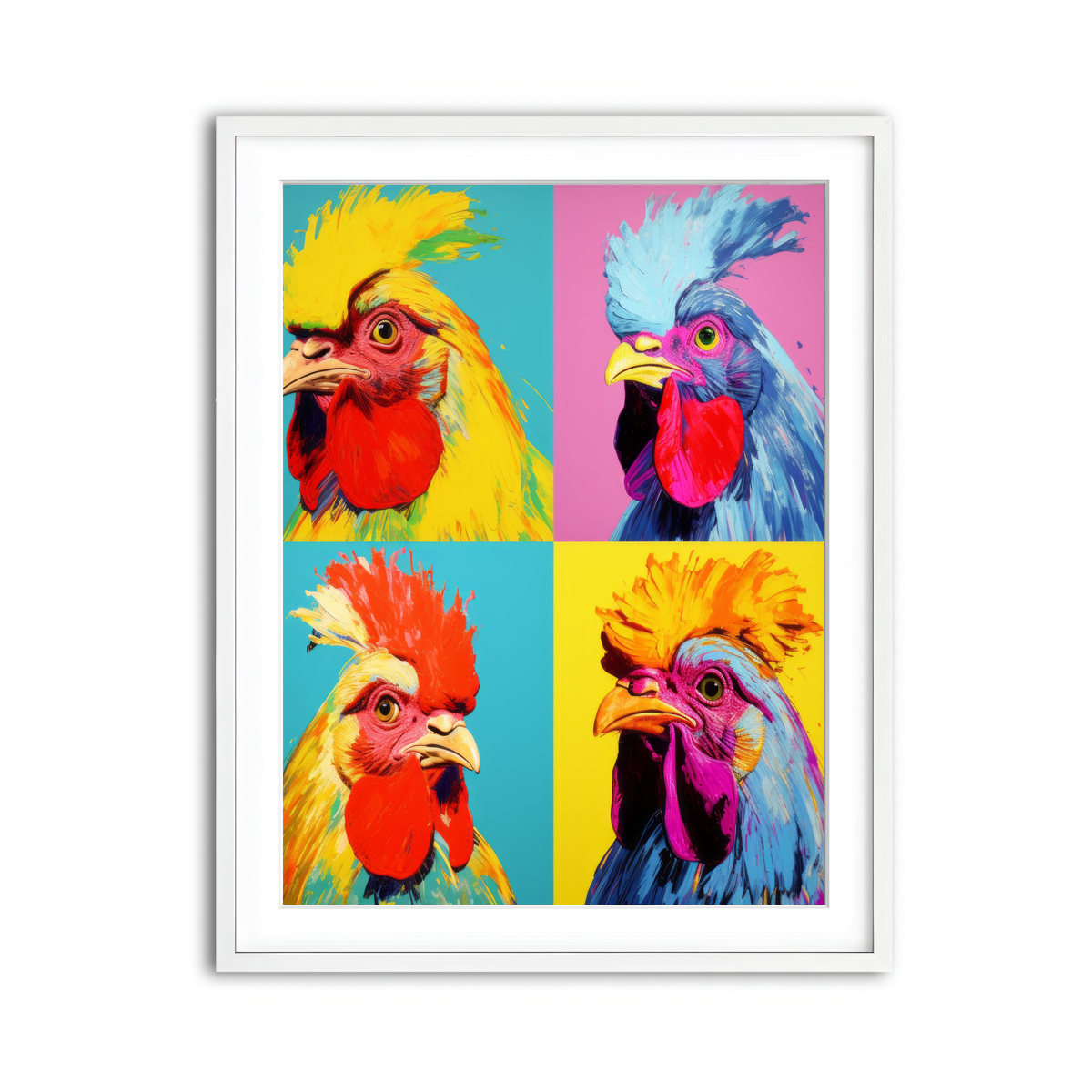 Framed Print 3x4 White