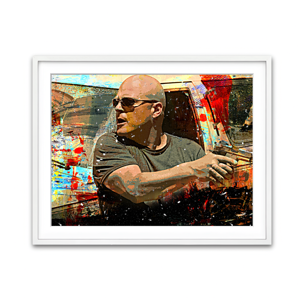 Framed Print 4x3 White