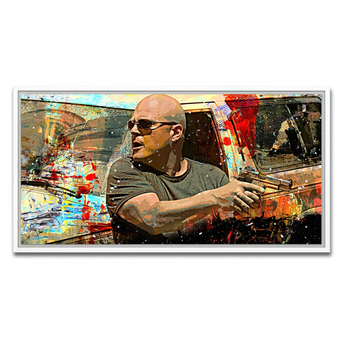 AUTO-MOCKUP WHITE | Vic Mackey | 1 Piece | White Framed Canvas | group=2x1