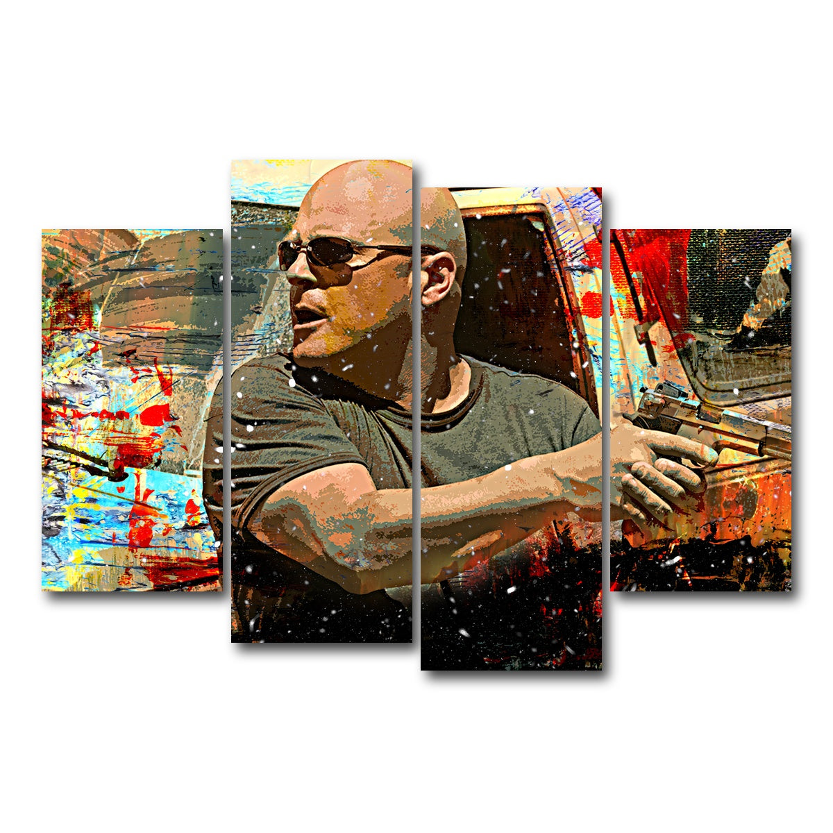 AUTO-MOCKUP WHITE | Vic Mackey | 4 Piece | Gallery Wrap Canvas | group=4_short