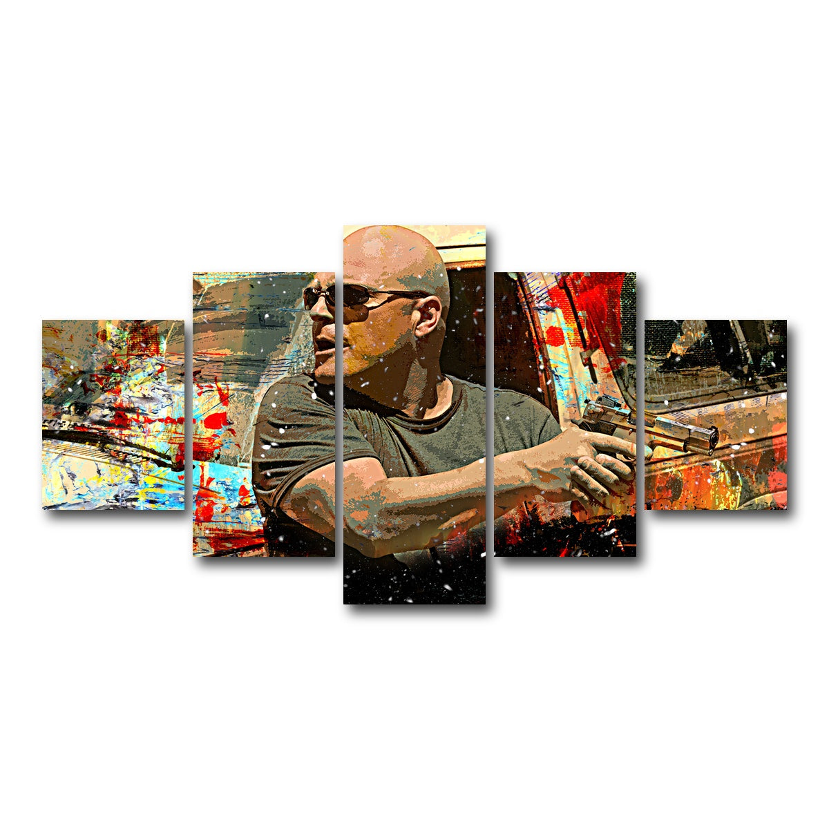 AUTO-MOCKUP WHITE | Vic Mackey | 5 Piece | Gallery Wrap Canvas | group=5_short