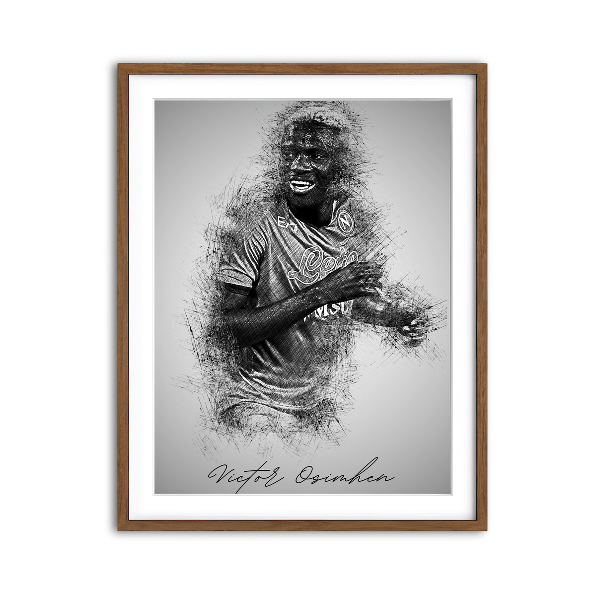 Framed Print 3x4 Walnut