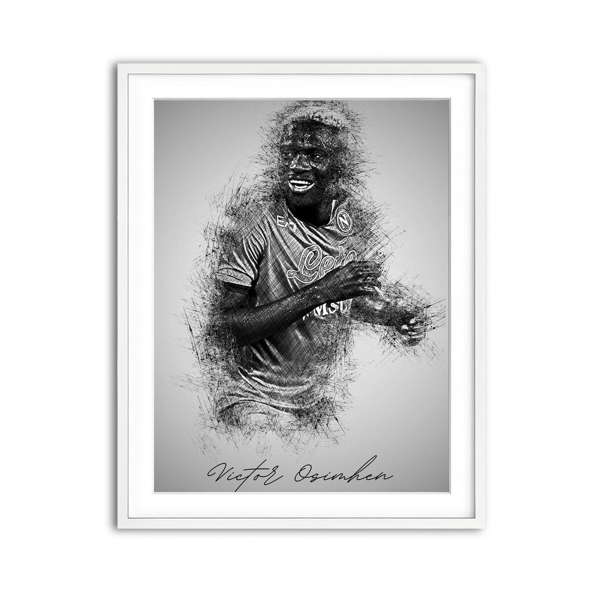 Framed Print 3x4 White