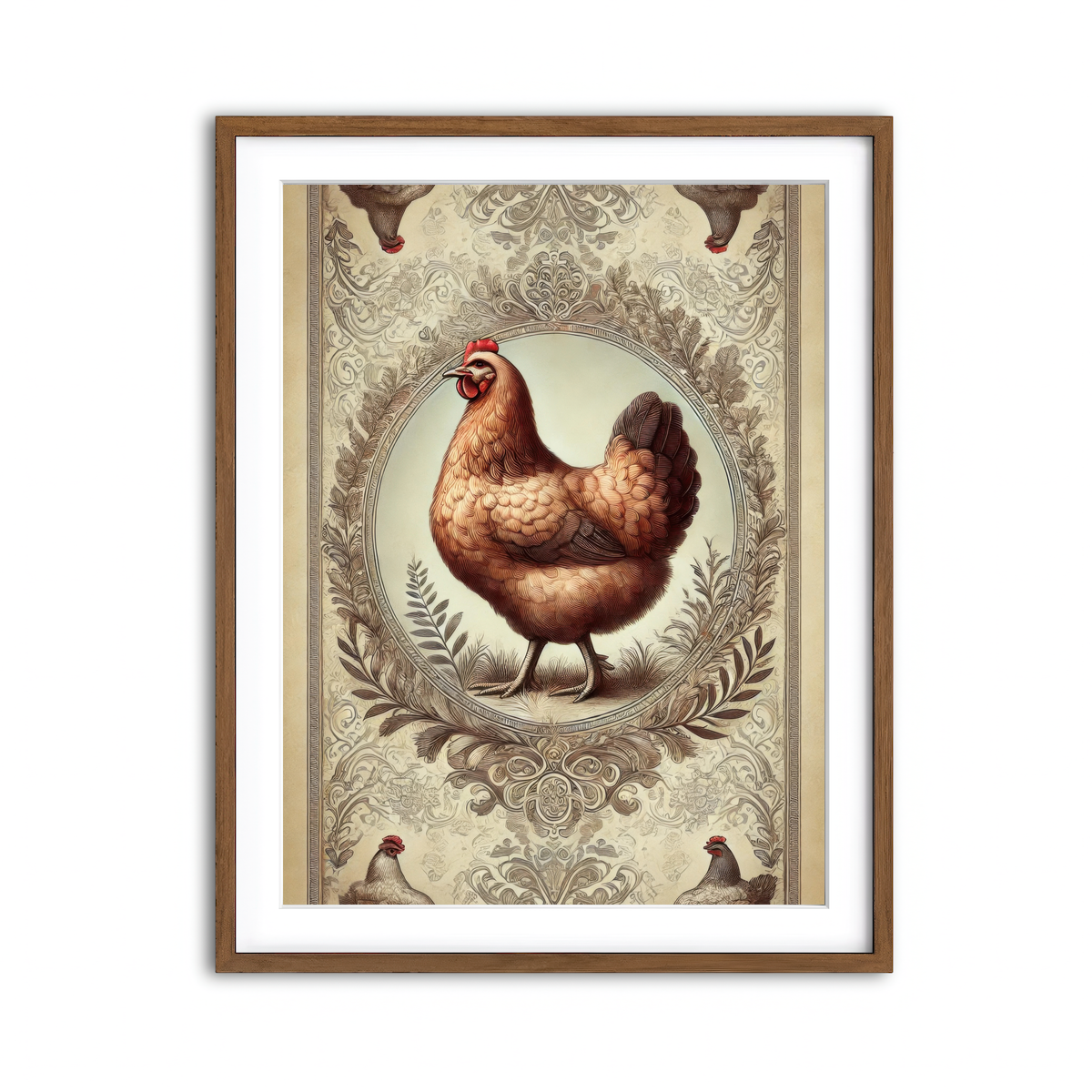 Framed Print 3x4 Walnut