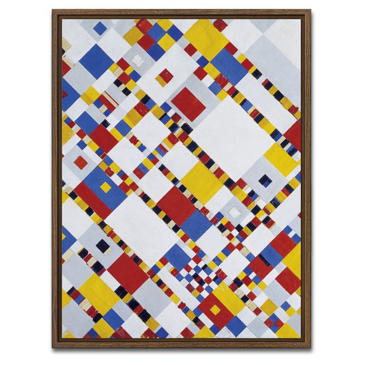 AUTO-MOCKUP WHITE | Victory Boogie Woogie | 1 Piece | Walnut Framed Canvas | group=3x4