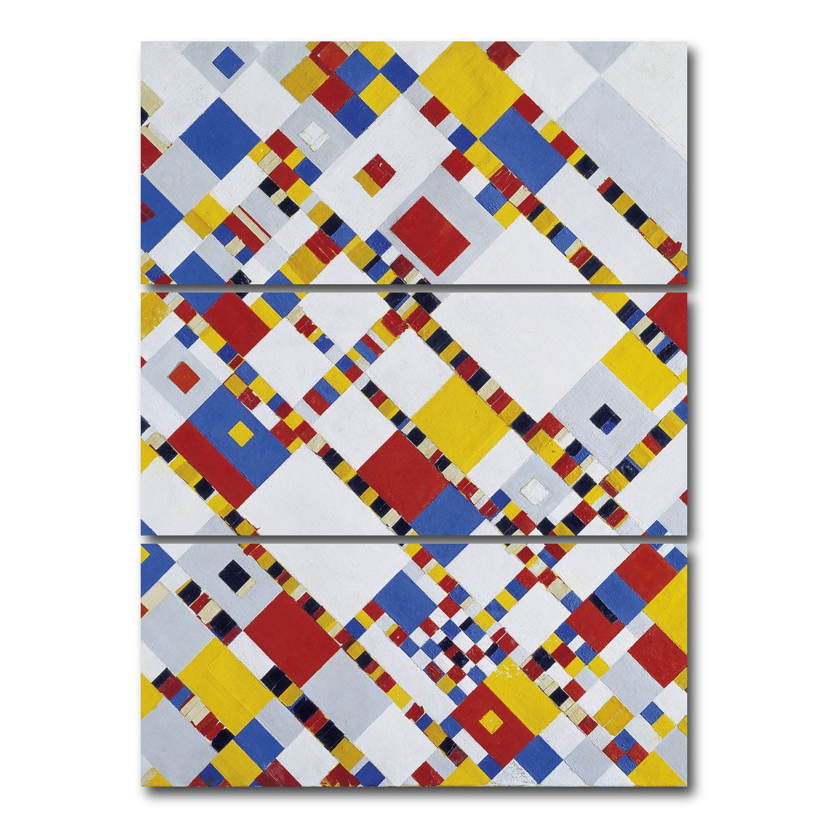 AUTO-MOCKUP WHITE | Victory Boogie Woogie | 3 Piece | Gallery Wrap Canvas | group=8x18_stacked