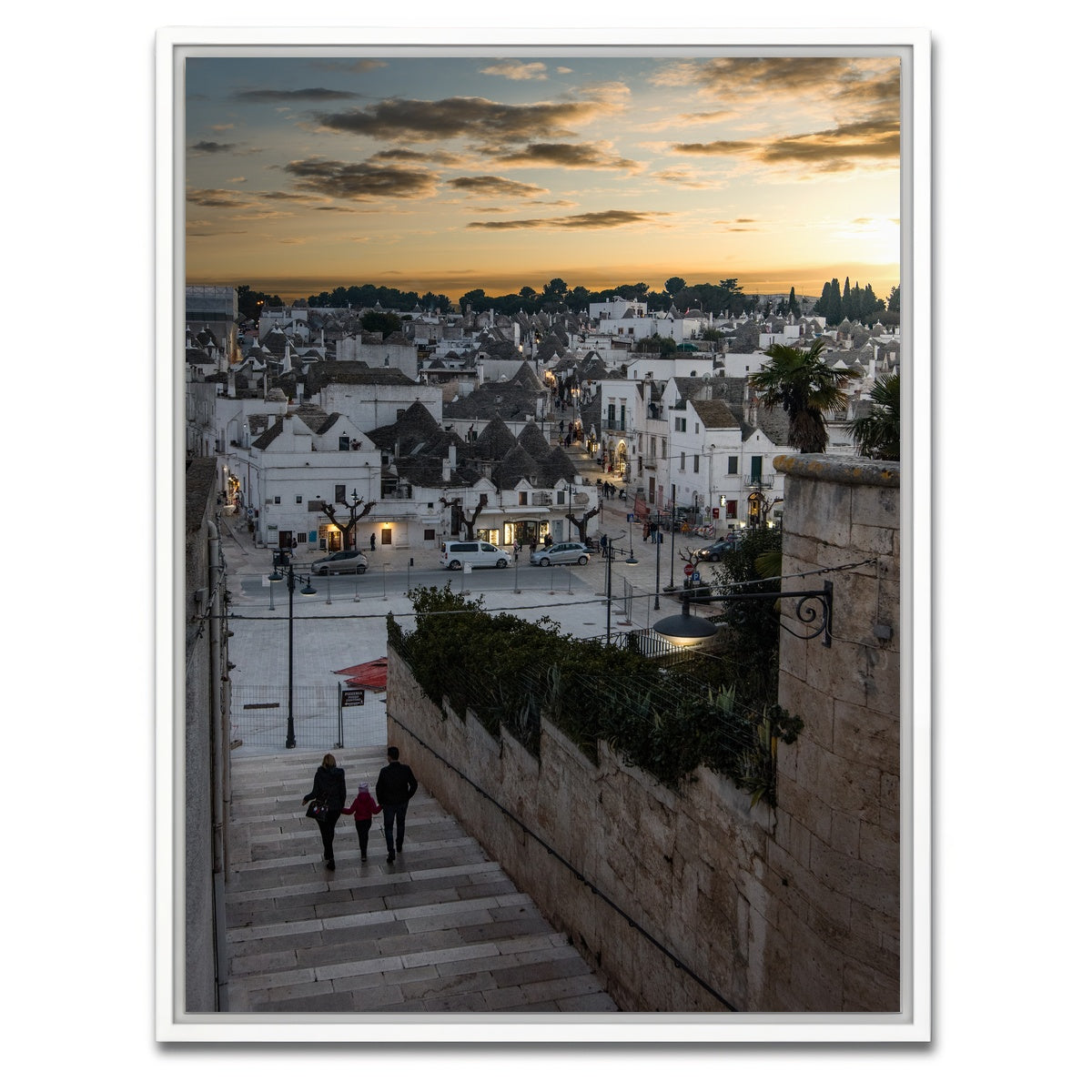 AUTO-MOCKUP WHITE | View of Alberobello | 1 Piece | White Framed Canvas | group=3x4