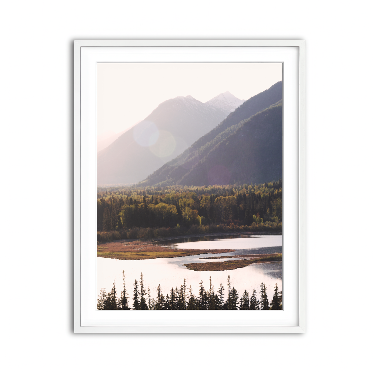 Framed Print 3x4 White
