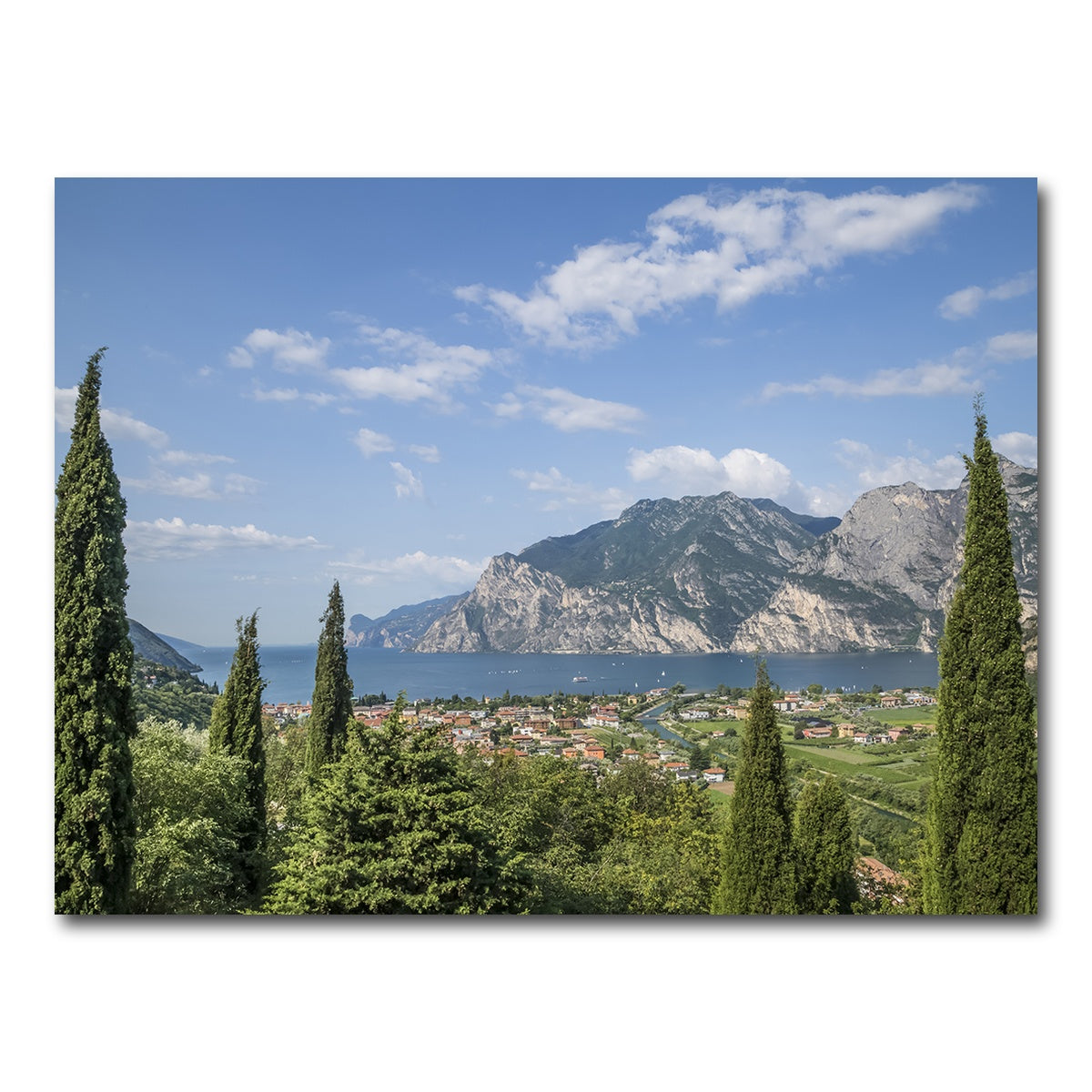 AUTO-MOCKUP WHITE | View to Lake Garda | 1 Piece | Gallery Wrap Canvas | group=4x3