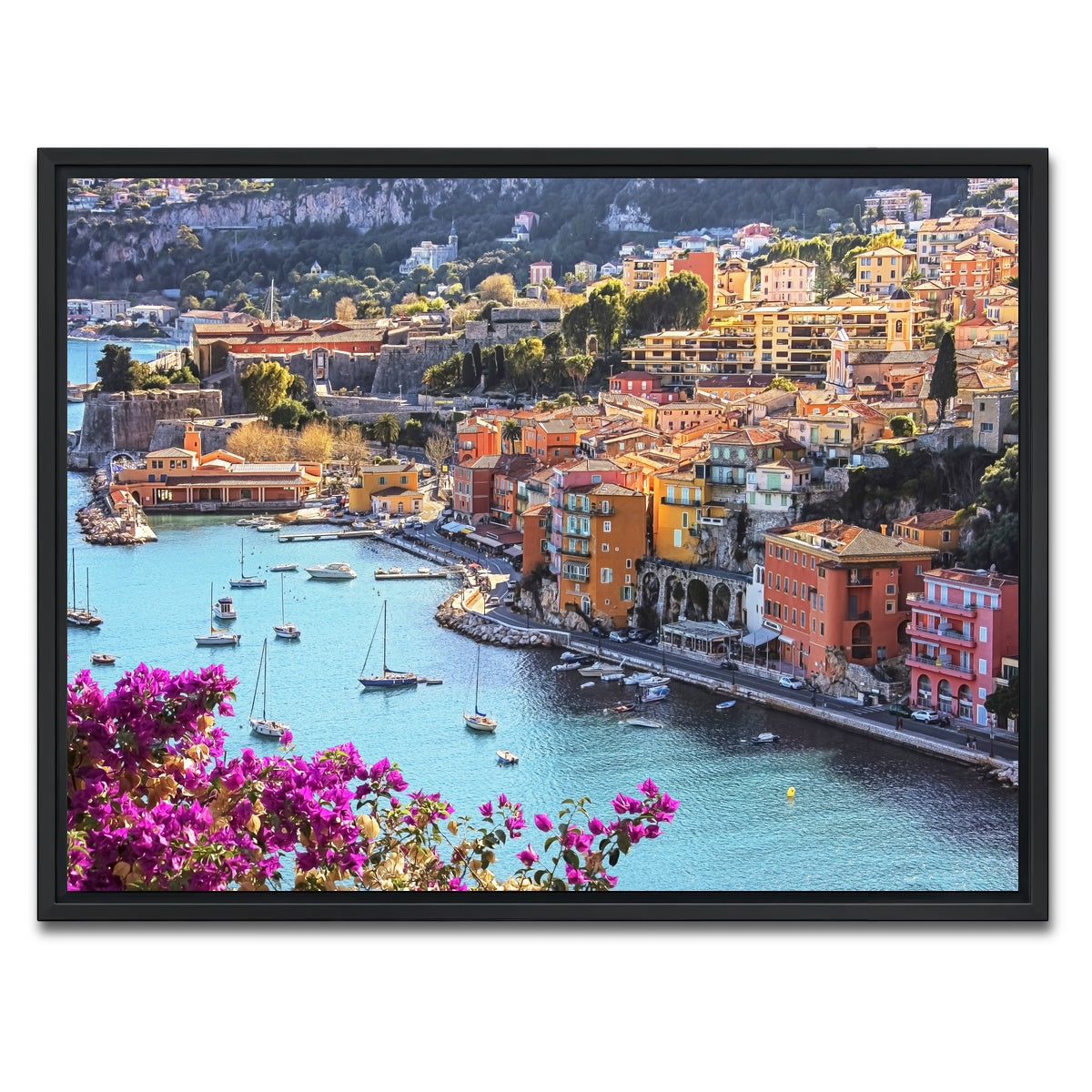 AUTO-MOCKUP WHITE | Villefranche | 1 Piece | Black Framed Canvas | group=4x3