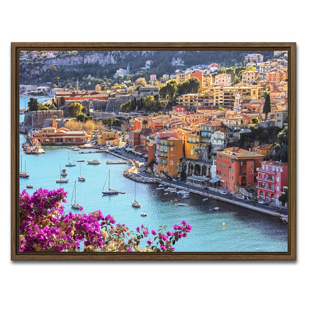 AUTO-MOCKUP WHITE | Villefranche | 1 Piece | Walnut Framed Canvas | group=4x3