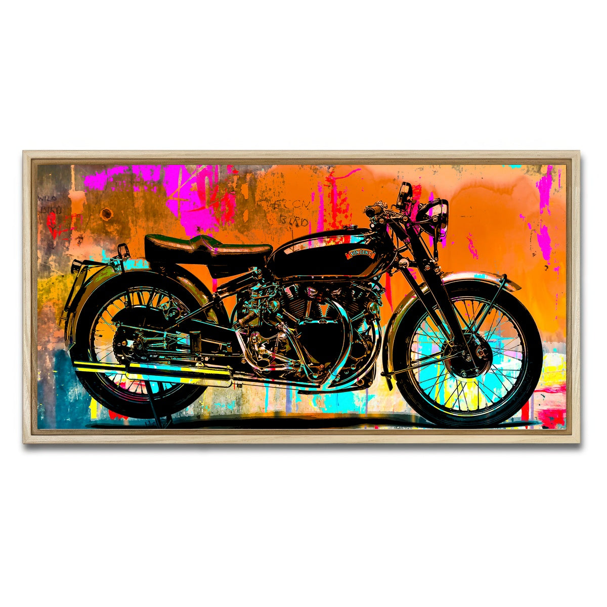 AUTO-MOCKUP WHITE | Vincent Black Shadow | 1 Piece | Natural Framed Canvas | group=2x1