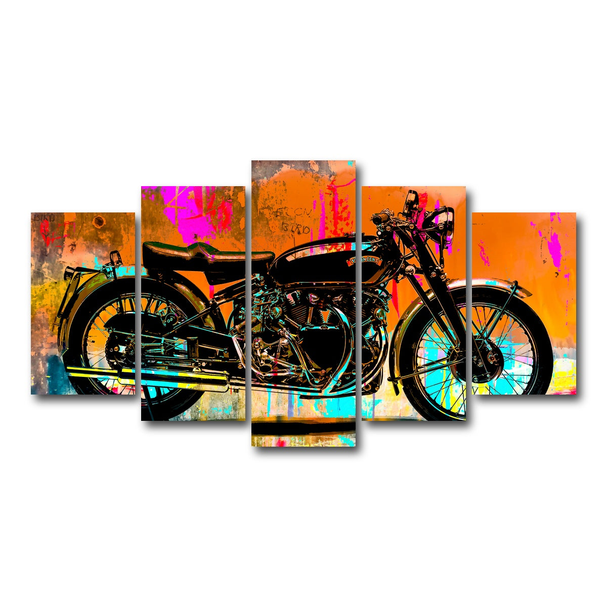 AUTO-MOCKUP WHITE | Vincent Black Shadow | 5 Piece | Gallery Wrap Canvas | group=5_normal