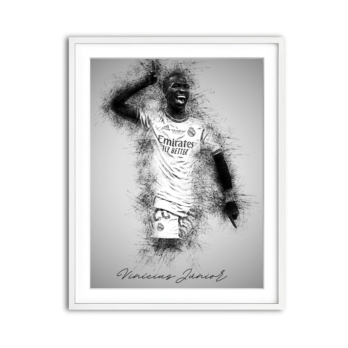 Framed Print 3x4 White