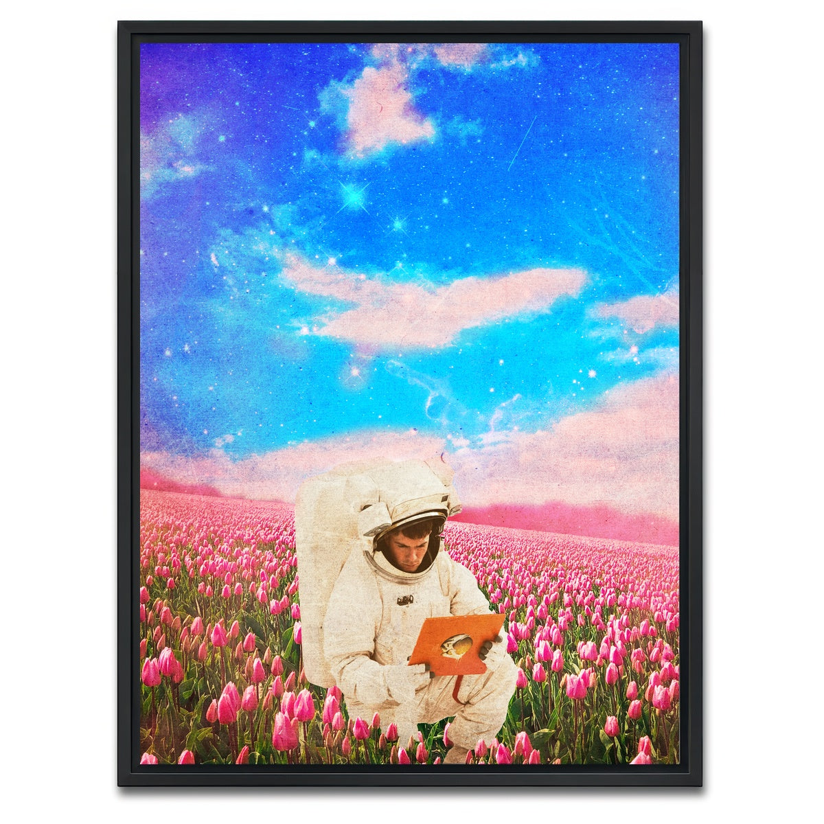 AUTO-MOCKUP WHITE | Vintage Astro | 1 Piece | Black Framed Canvas | group=3x4